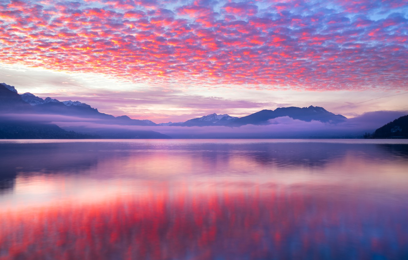 Sunrise Reflection On Lake Wallpapers