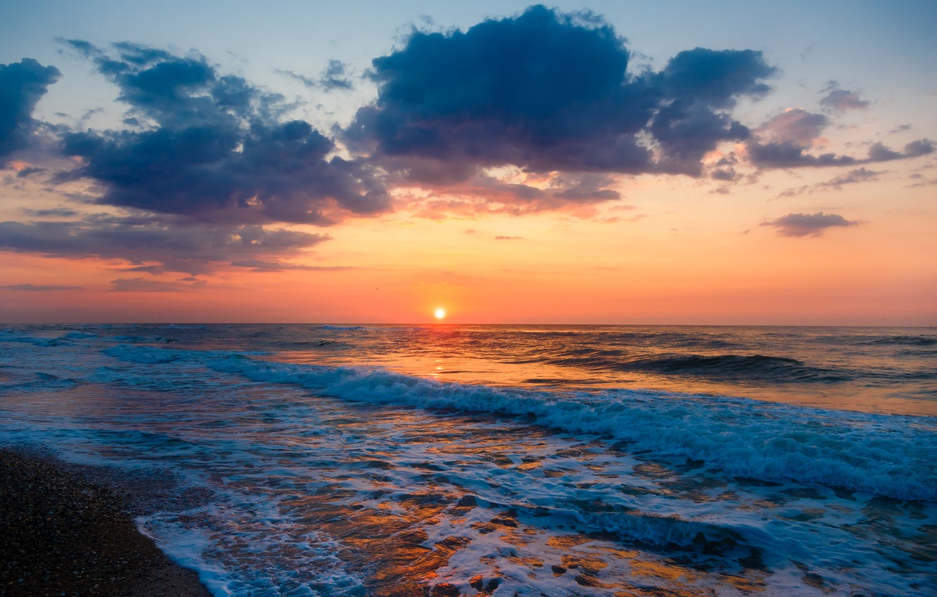 Sunset At Seascape Wallpapers