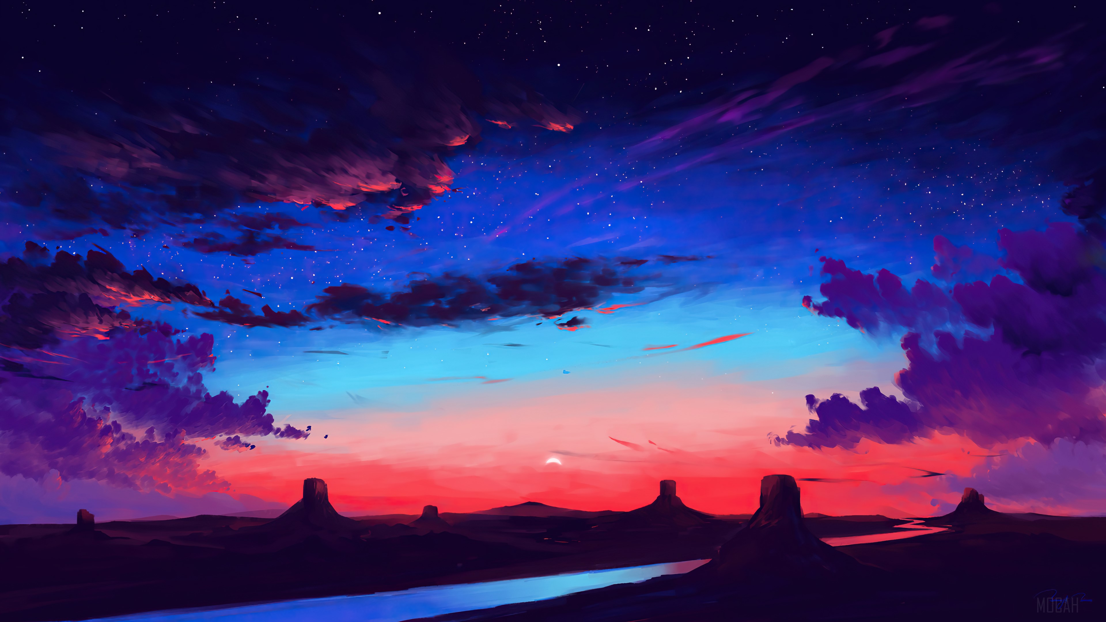 Sunset Digital Art 4K Wallpapers