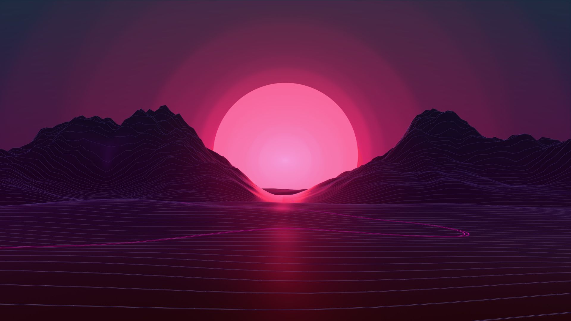 Sunset Digital Art 4K Wallpapers