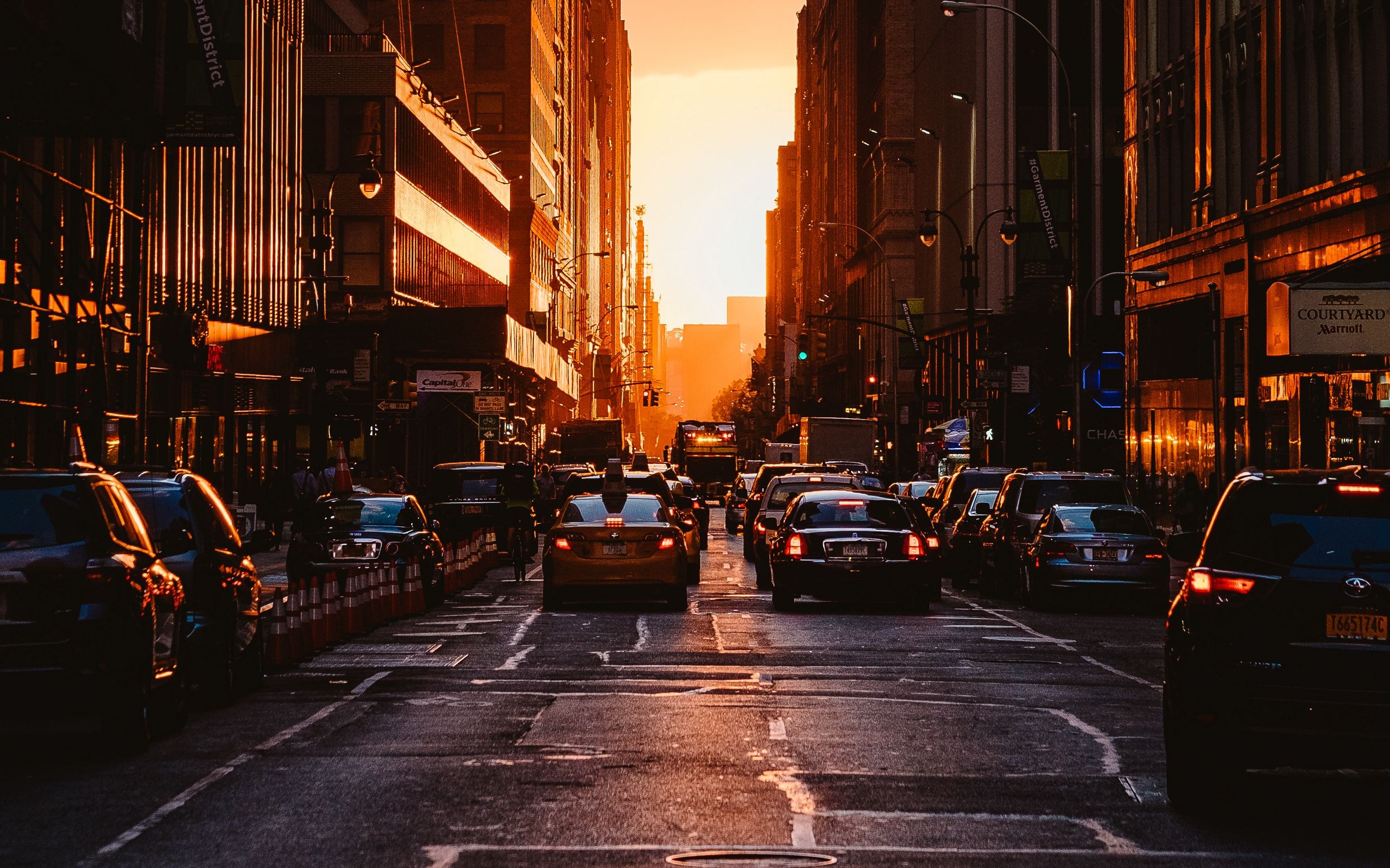 Sunset In Manhattan Wallpapers