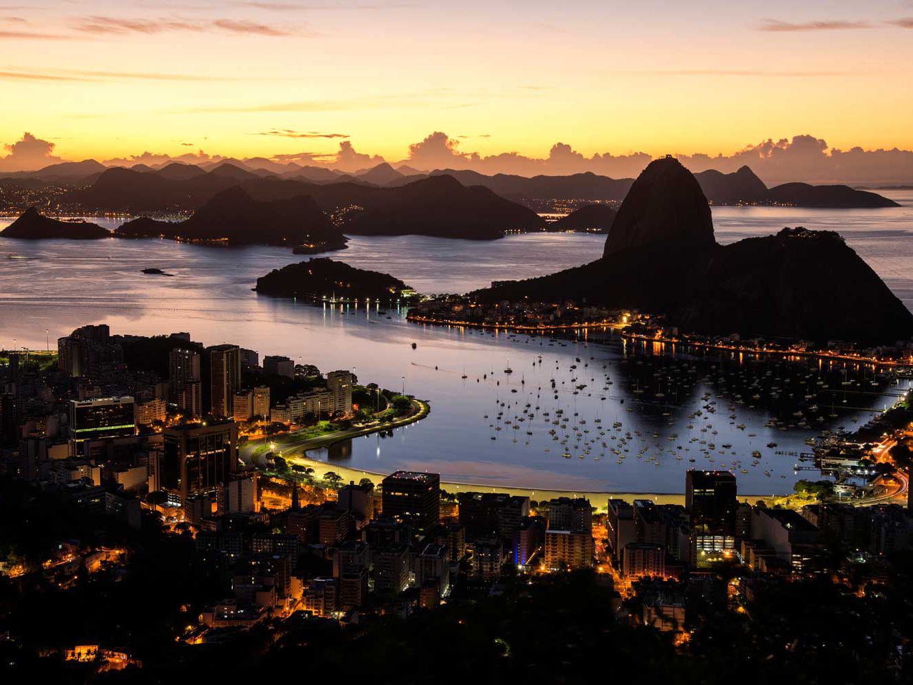 Sunset In Rio De Janeiro 5K Wallpapers