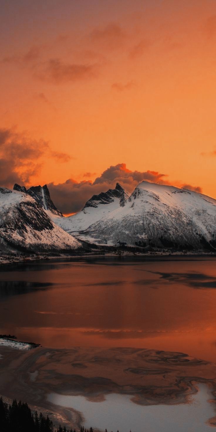 Surreal Mountain Landscape Lake 4K Wallpapers