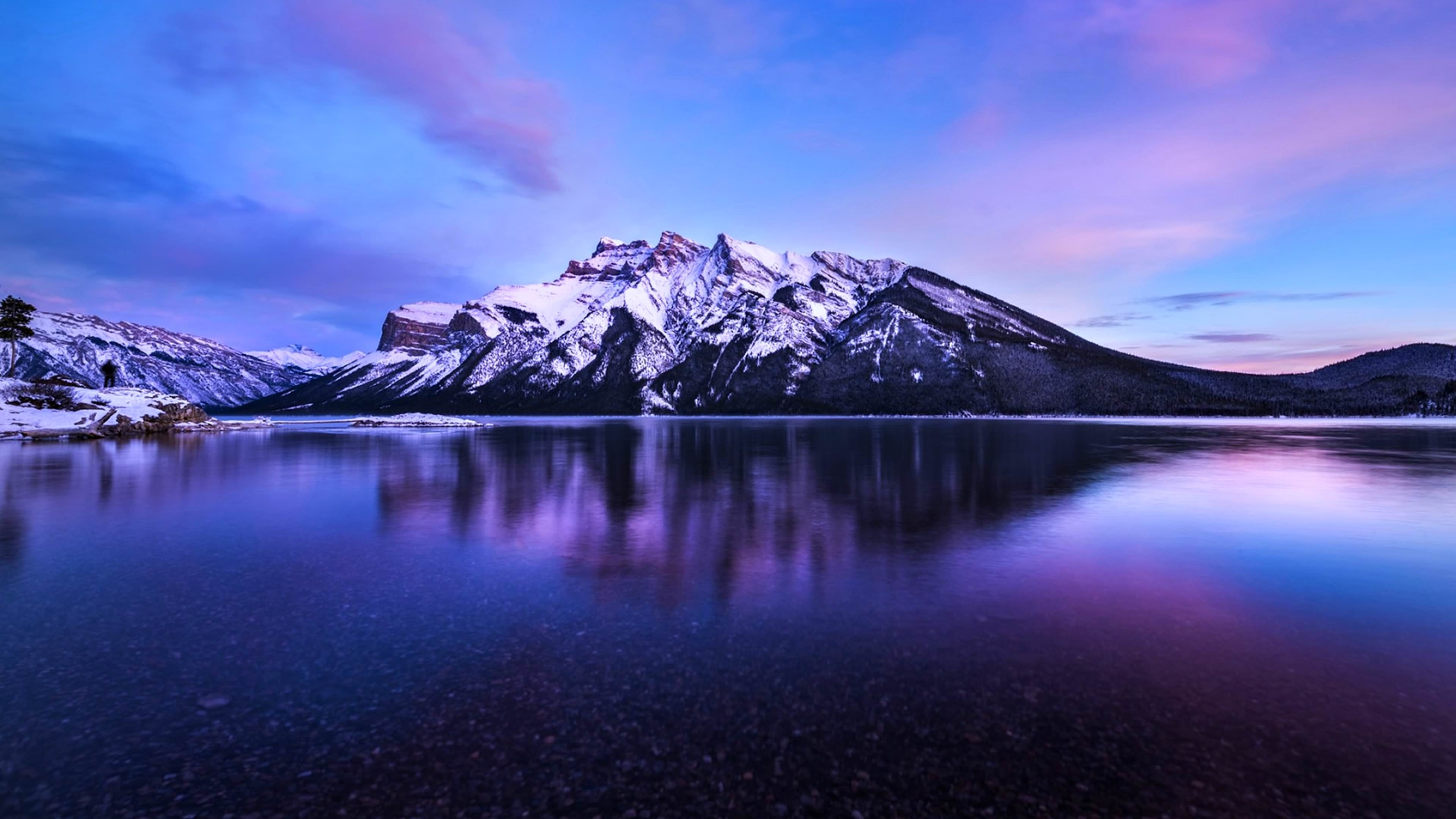 Surreal Mountain Landscape Lake 4K Wallpapers