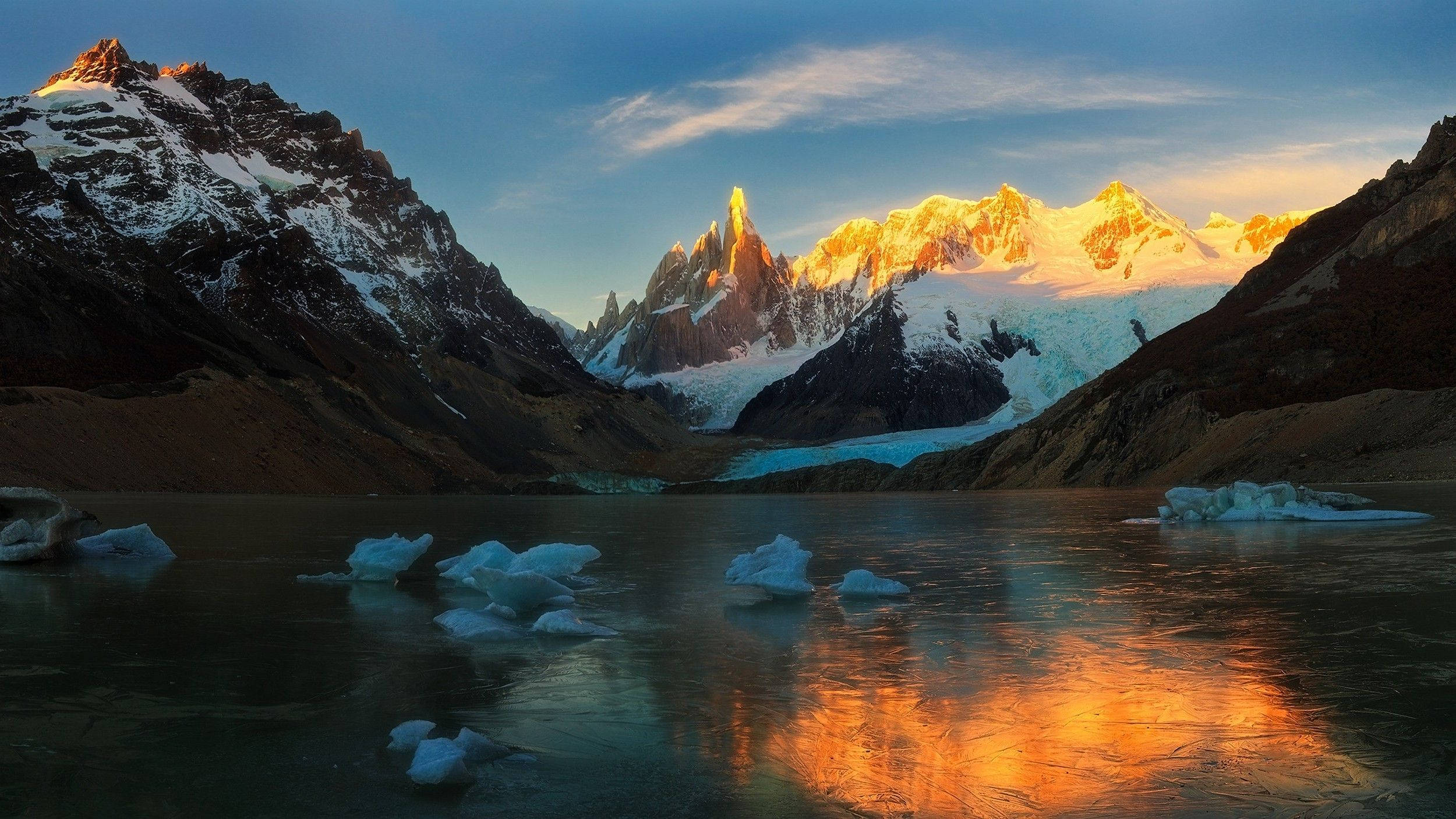 The Andean Mountains At Sunrise Wallpapers