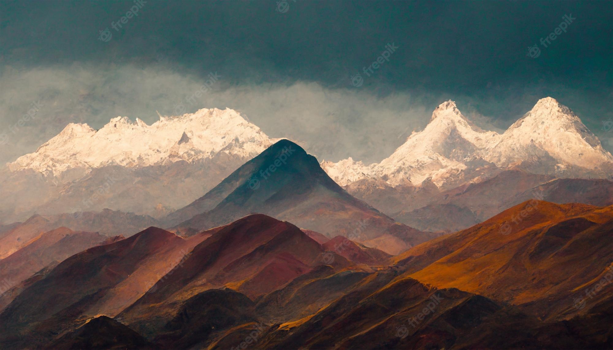 The Andean Mountains At Sunrise Wallpapers