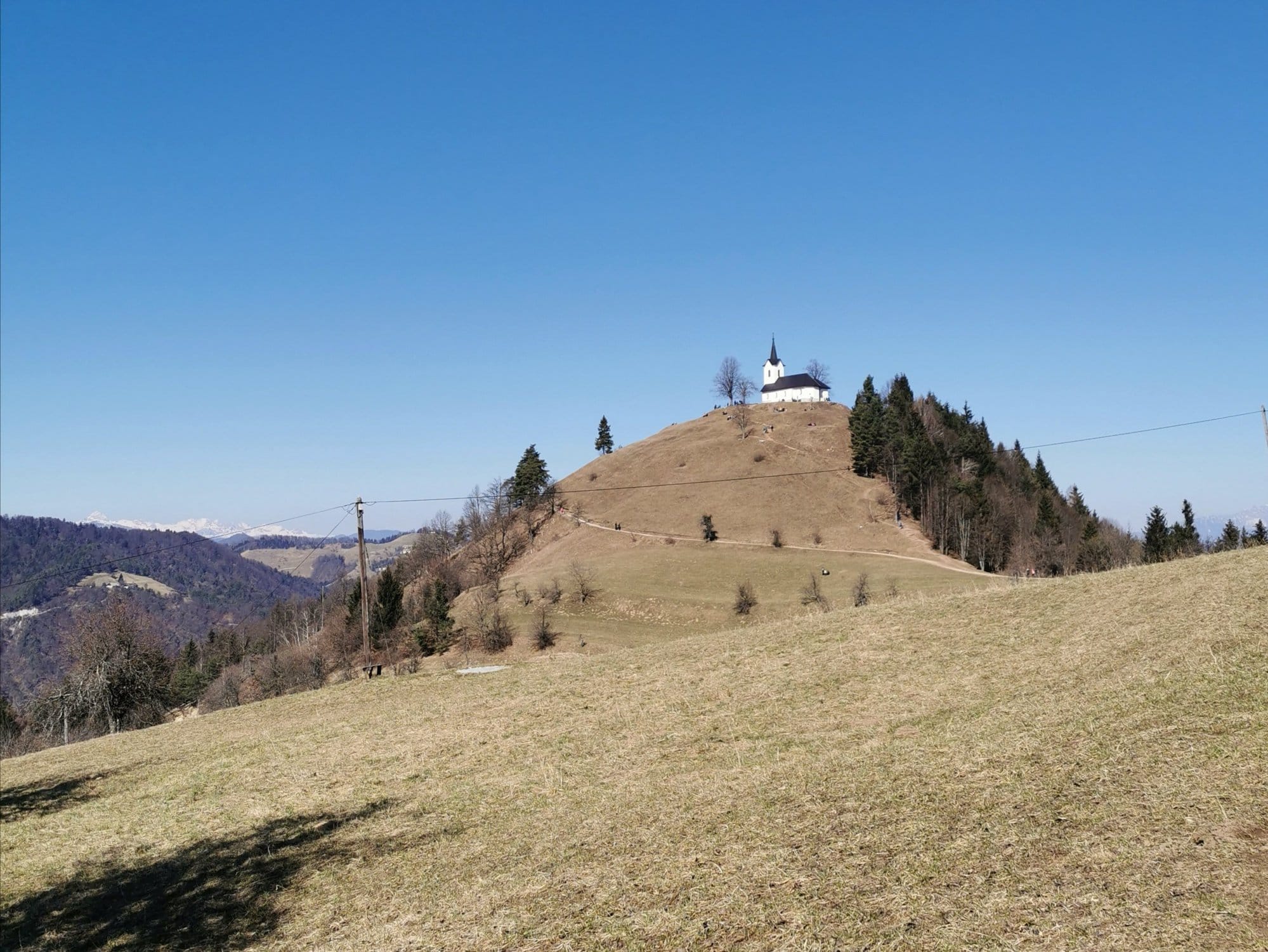 The Sv. Jakob Hill In The Polhov Gradec Hill Range Wallpapers