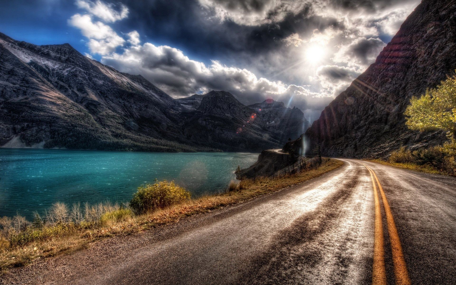 Time-Lapse Mountain Road 4K Photography Wallpapers