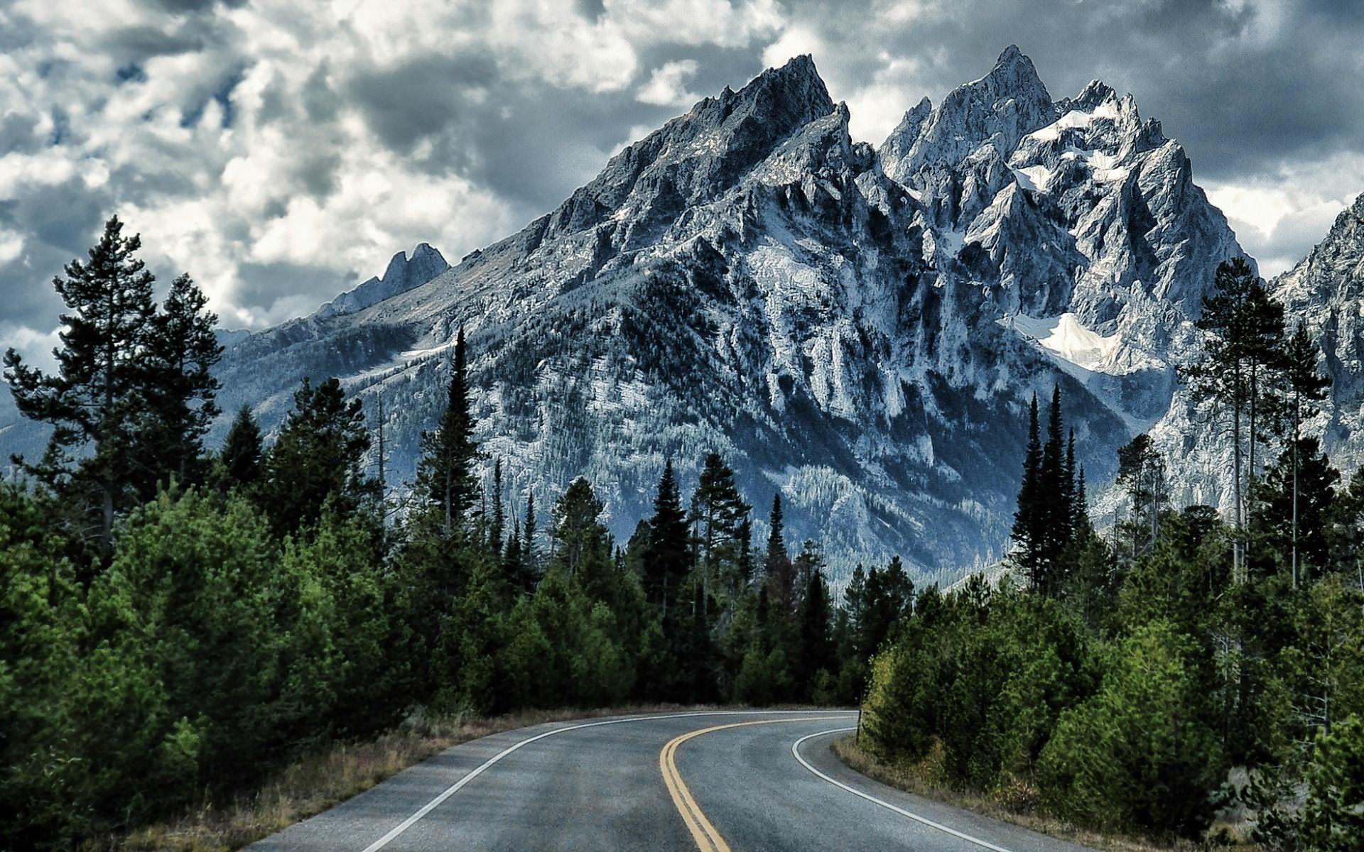 Time-Lapse Mountain Road 4K Photography Wallpapers