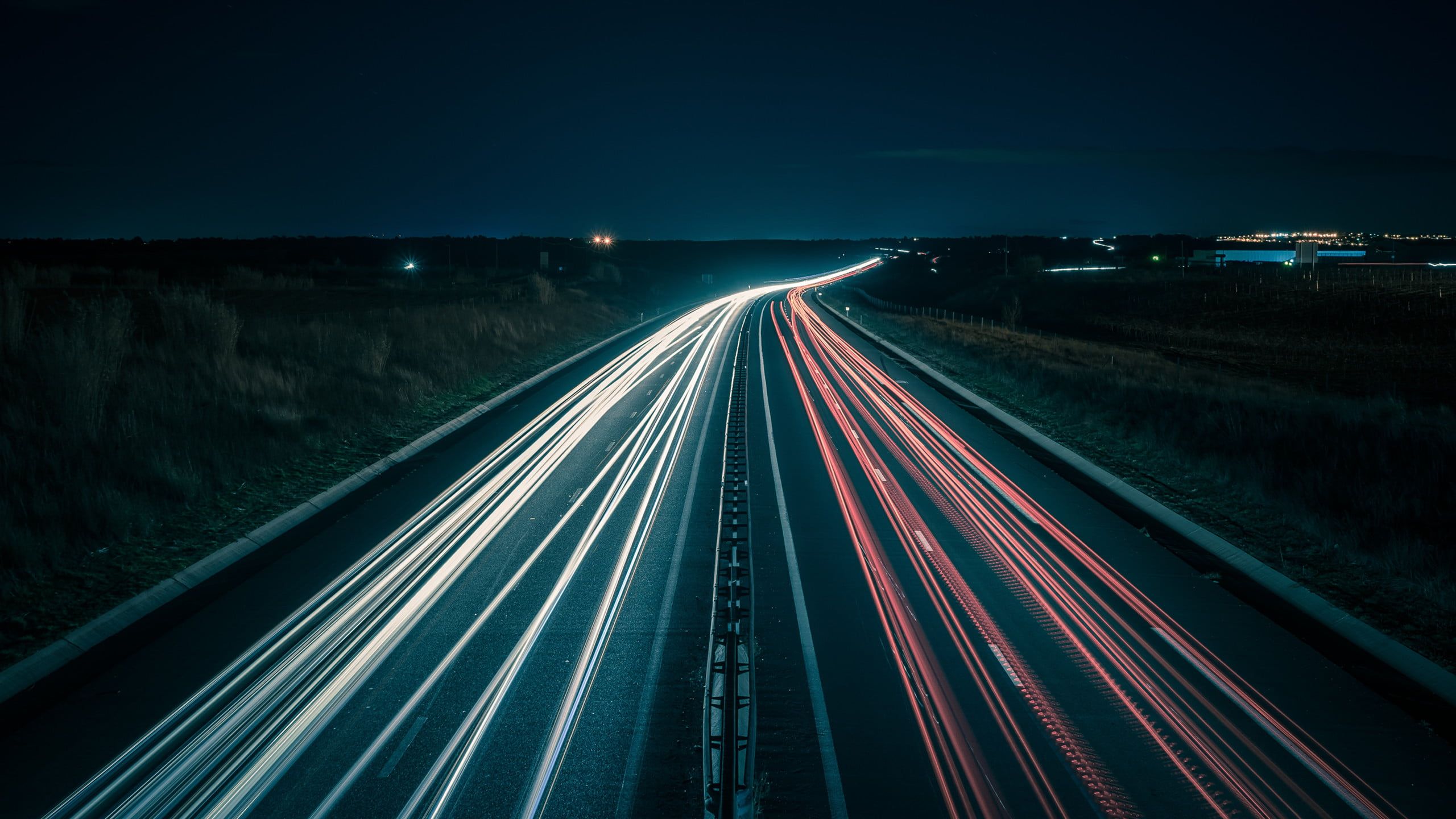 Time-Lapse Mountain Road 4K Photography Wallpapers