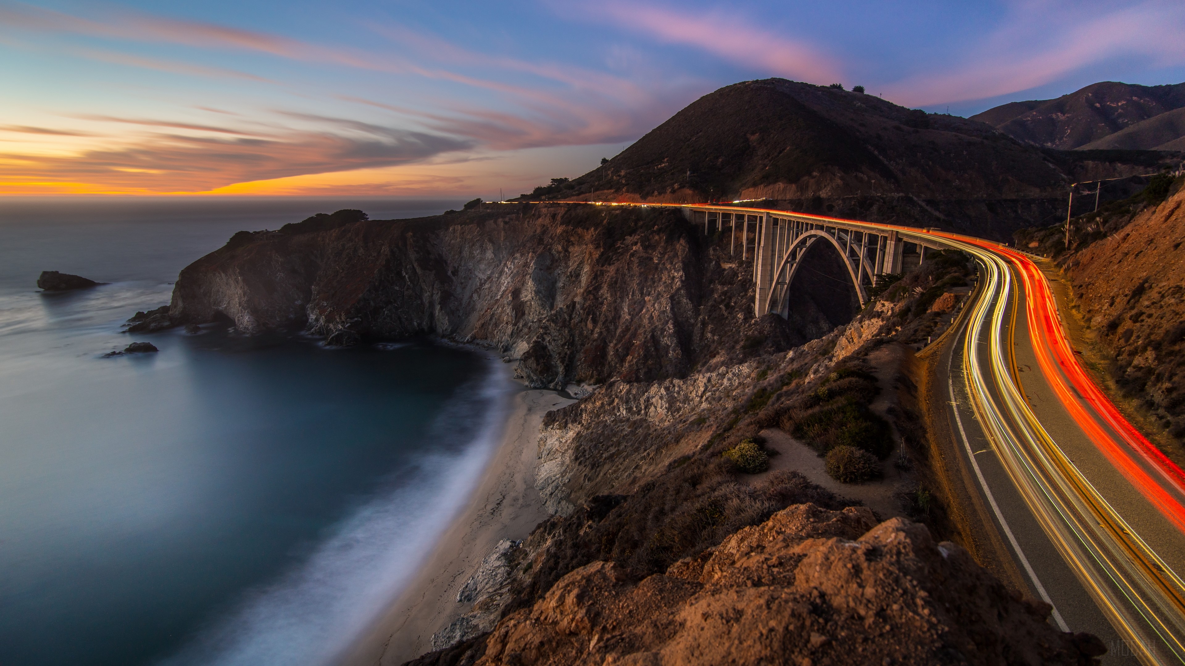 Time-Lapse Mountain Road 4K Photography Wallpapers