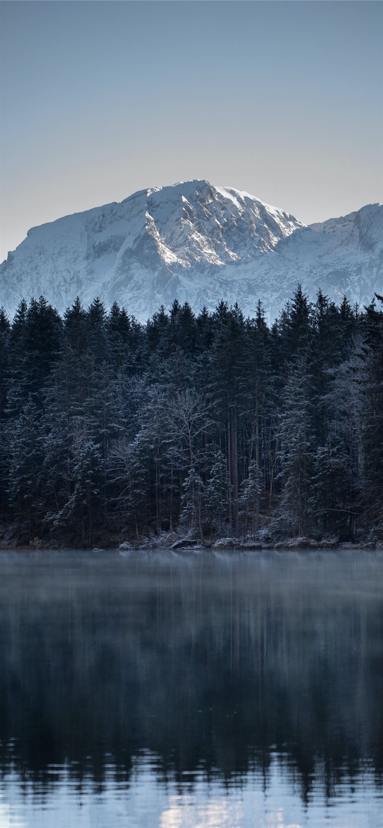 White Snowy Lake Wallpapers