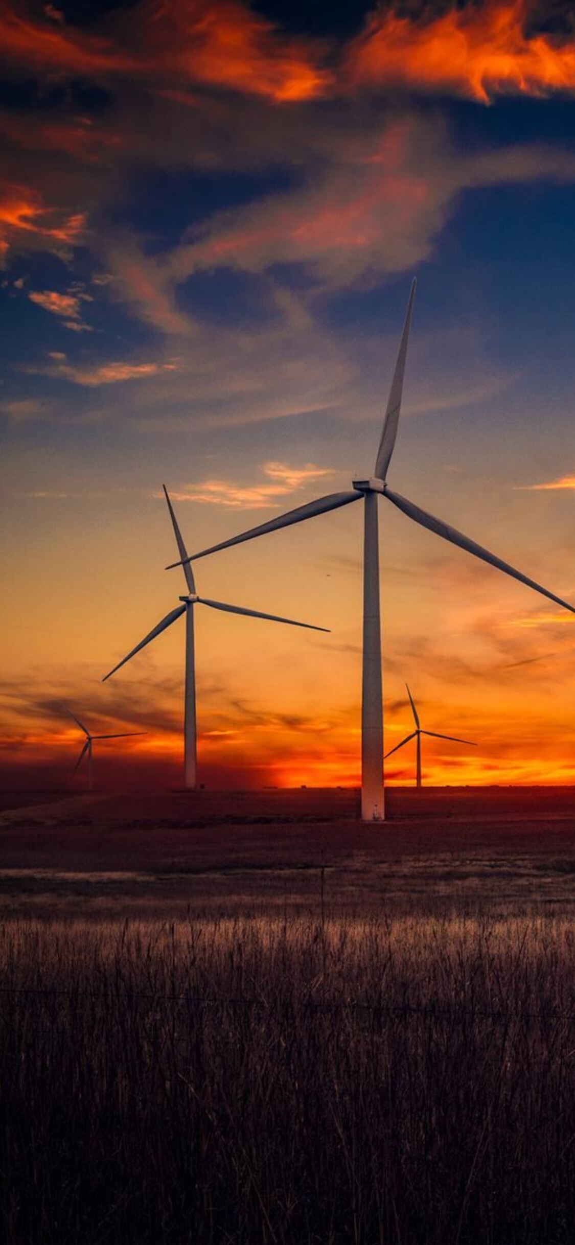 Wind Turbine And Sunrise Wallpapers