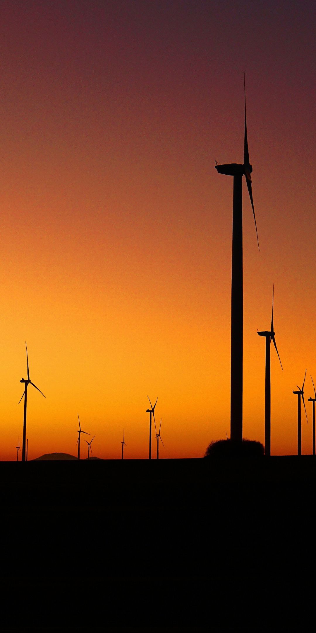 Wind Turbine And Sunrise Wallpapers