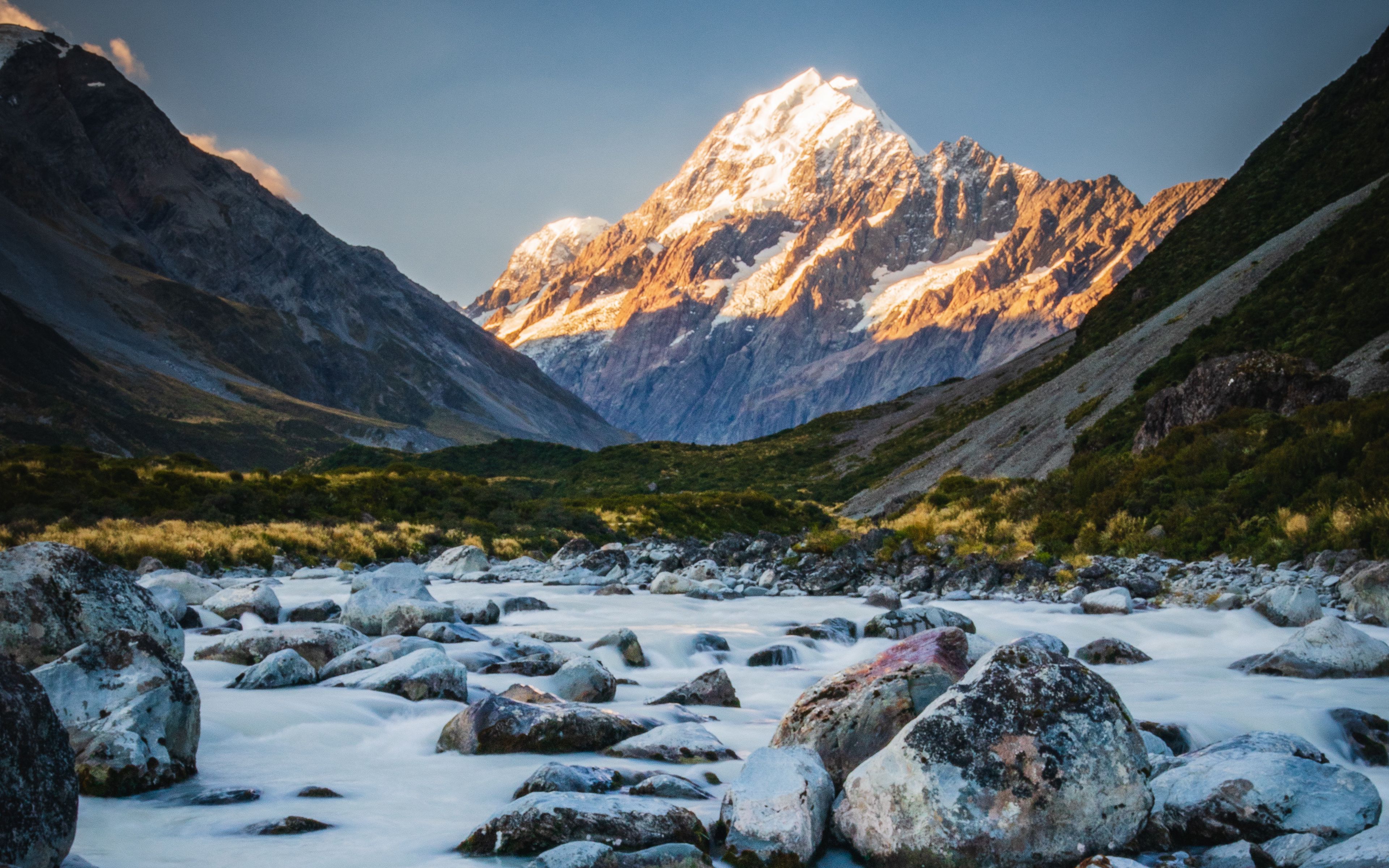 Winter Mountain And River Wallpapers