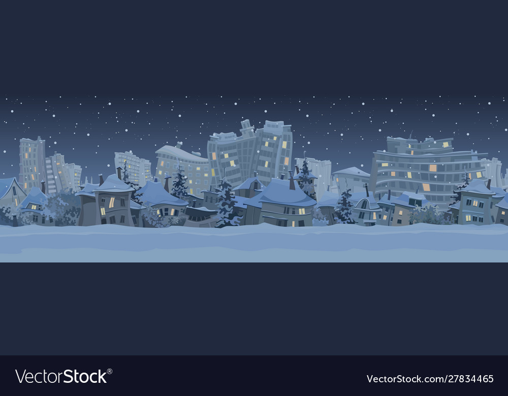 Winter City Background