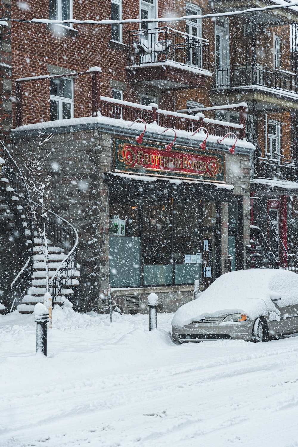 Winter City Background