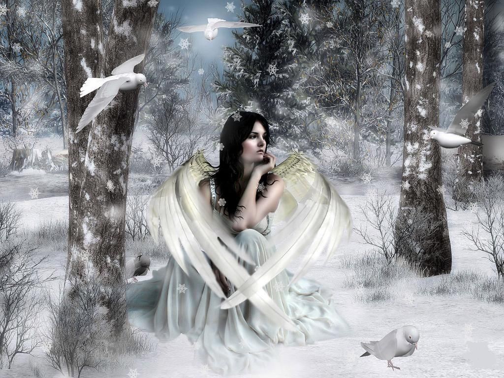 Winter Fairy Background