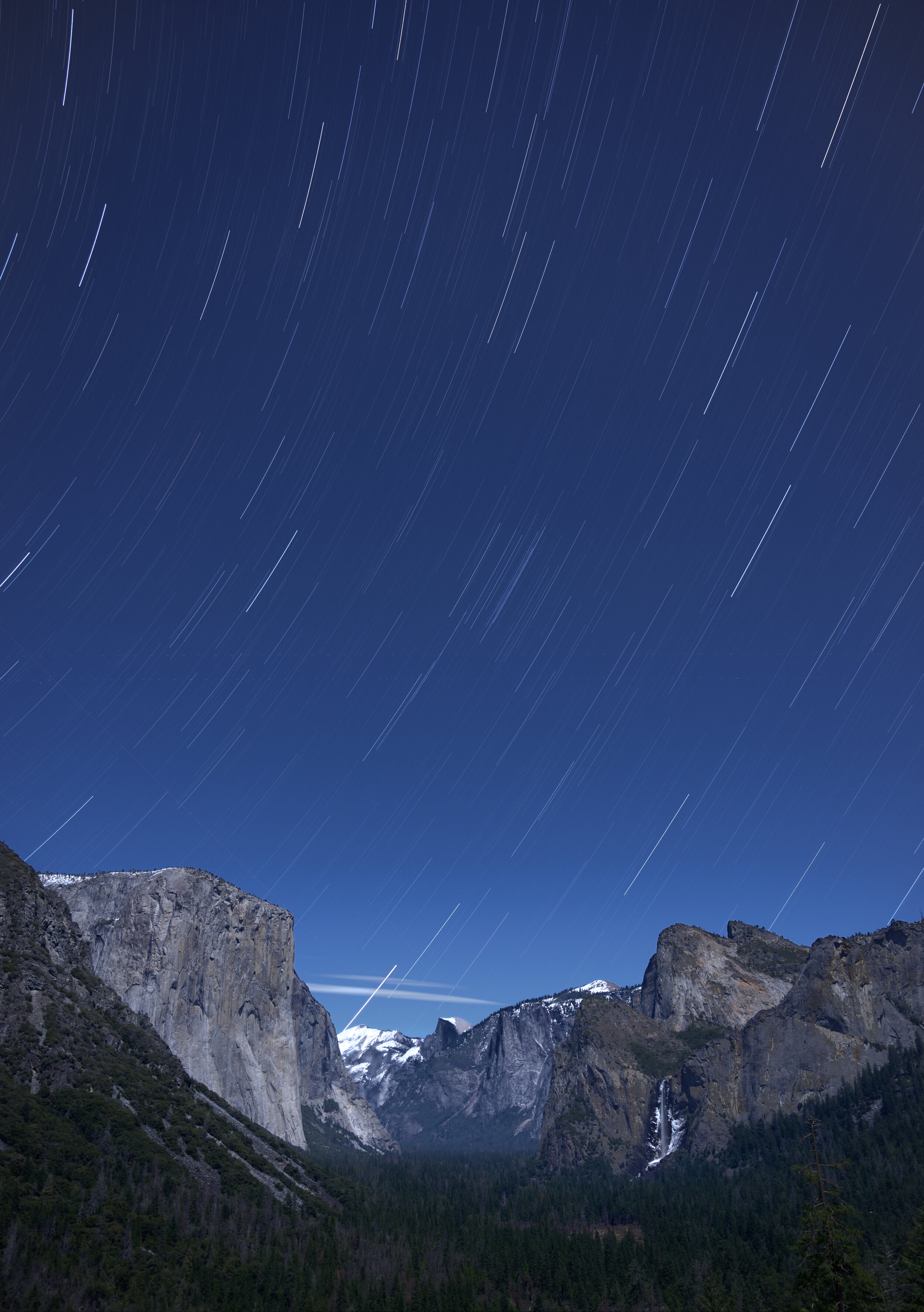 Yosemite National Park Star Trail Wallpapers