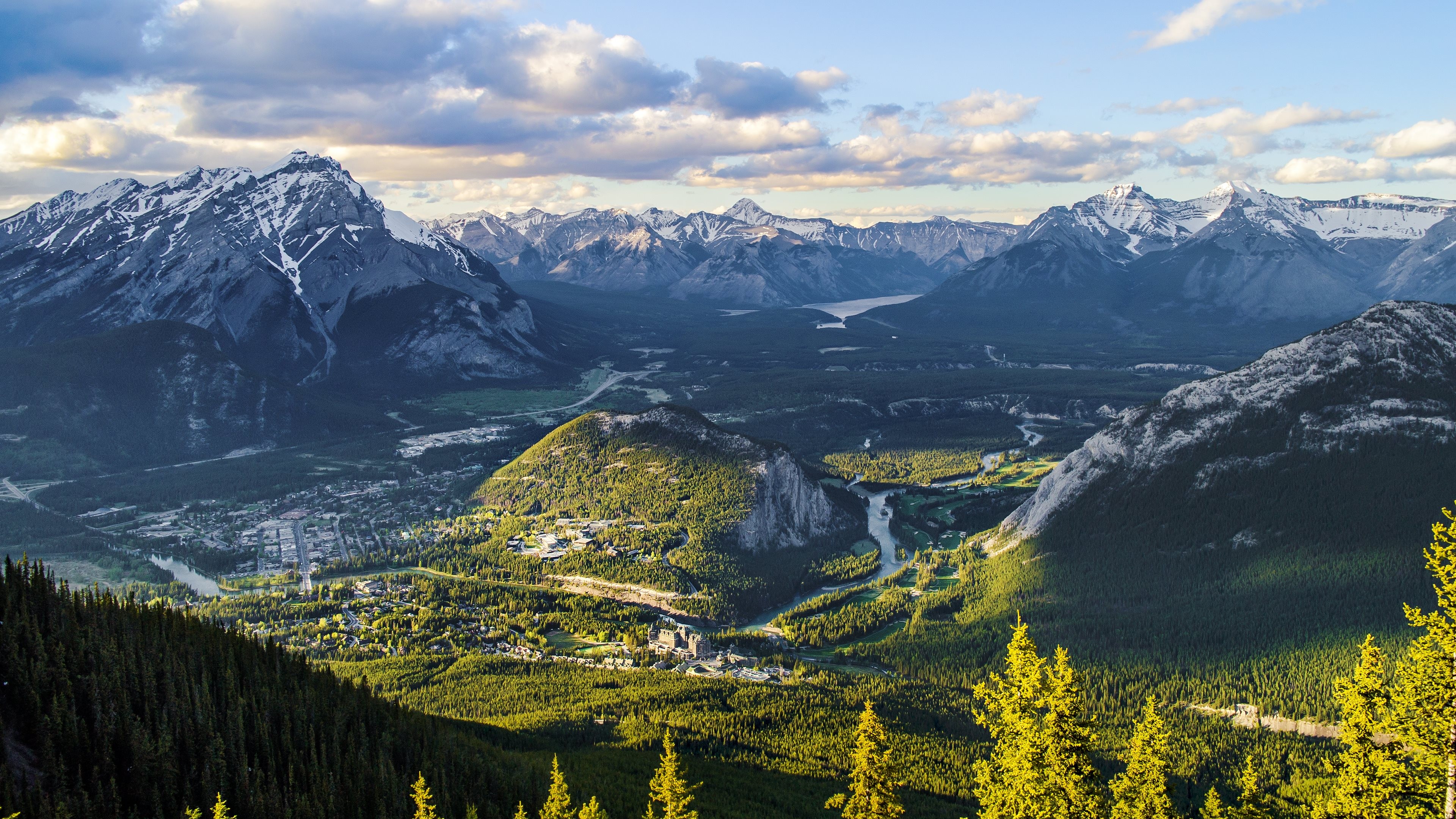 Canada Mountains View At Night Wallpapers