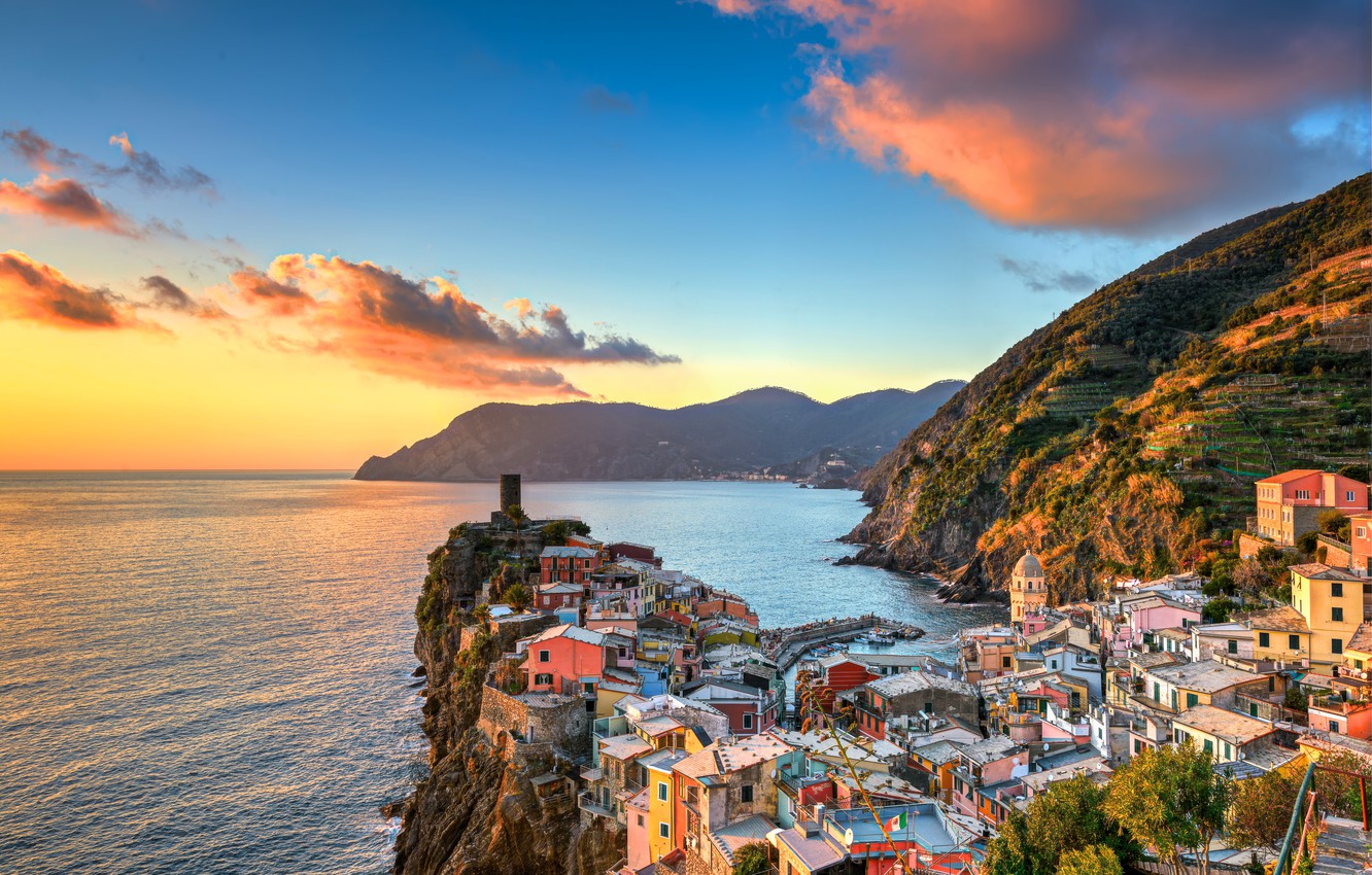 Cinque Terre Ligurian Sea Italy Wallpapers