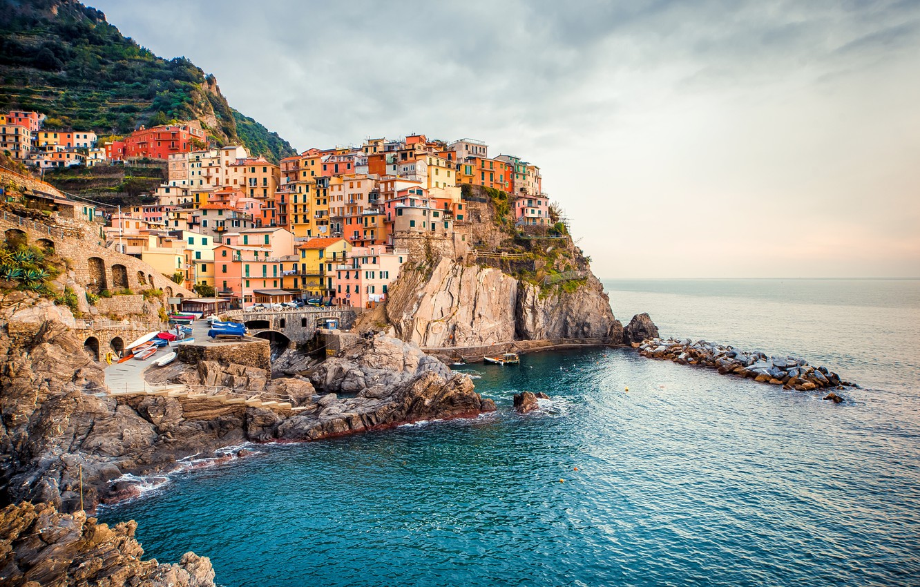 Cinque Terre Ligurian Sea Italy Wallpapers