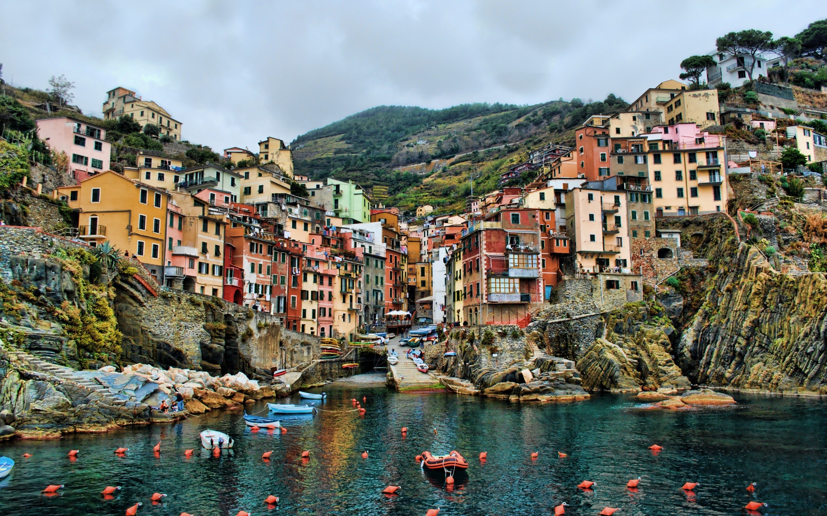 Cinque Terre Ligurian Sea Italy Wallpapers