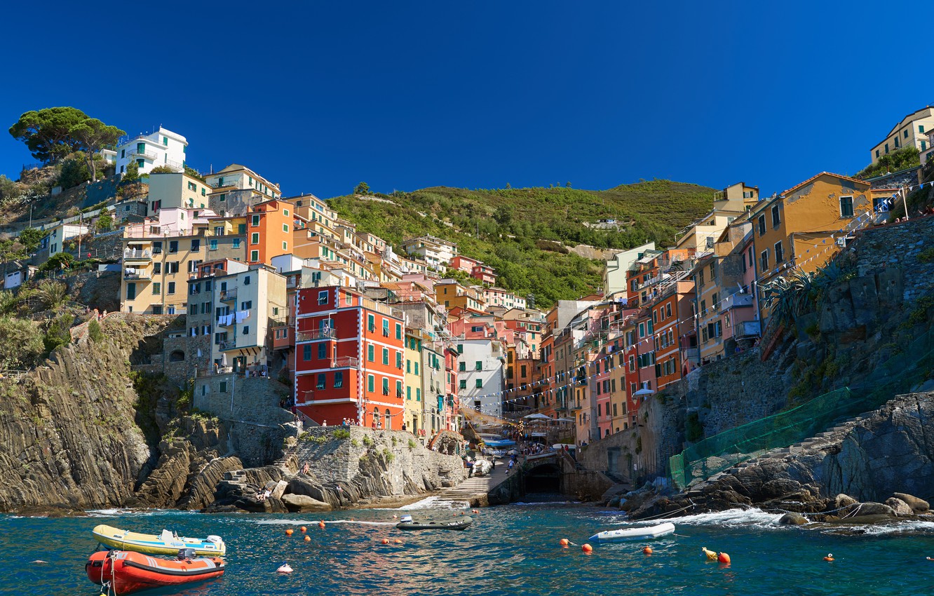 Cinque Terre Ligurian Sea Italy Wallpapers