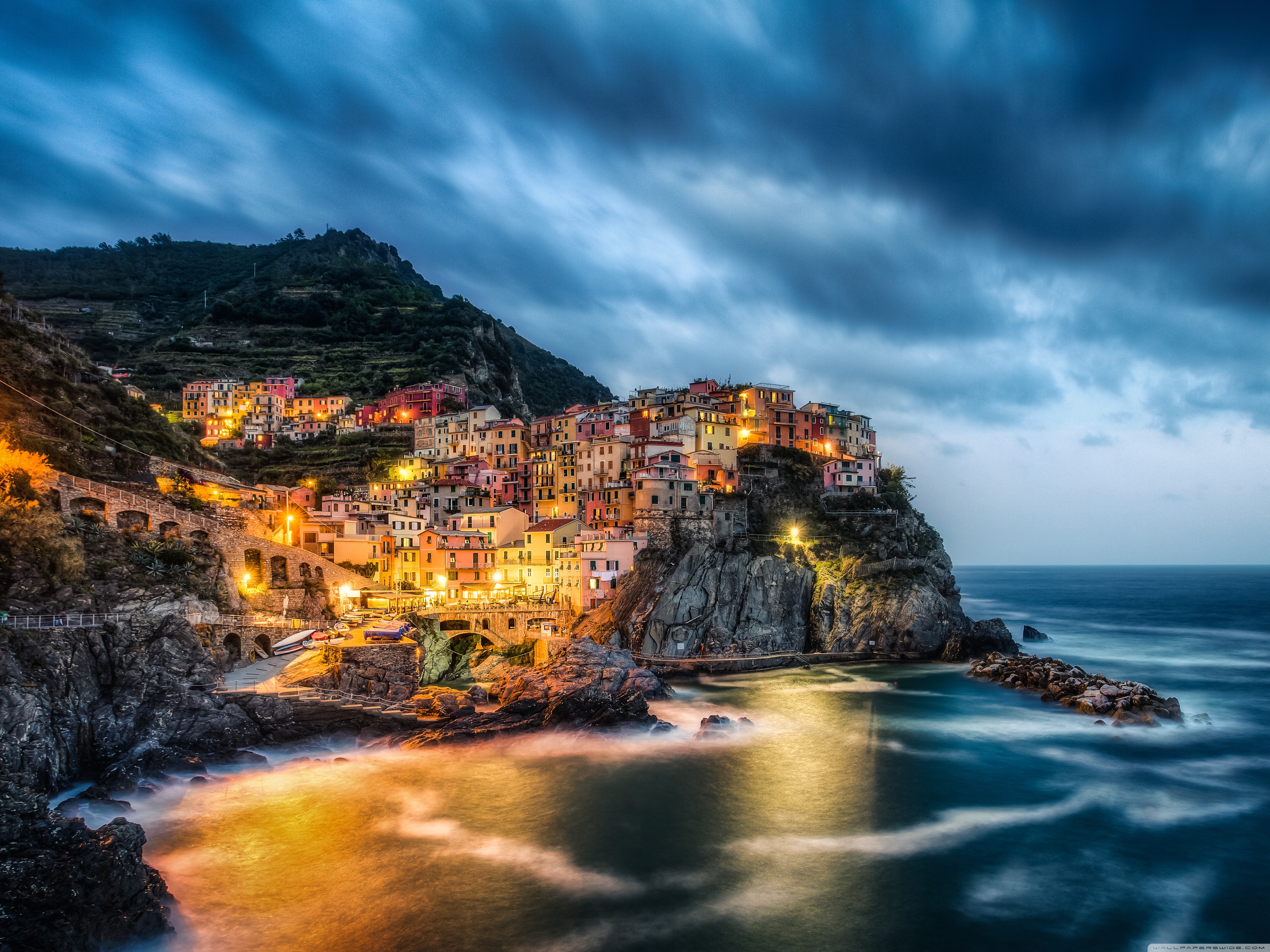 Cinque Terre Ligurian Sea Italy Wallpapers