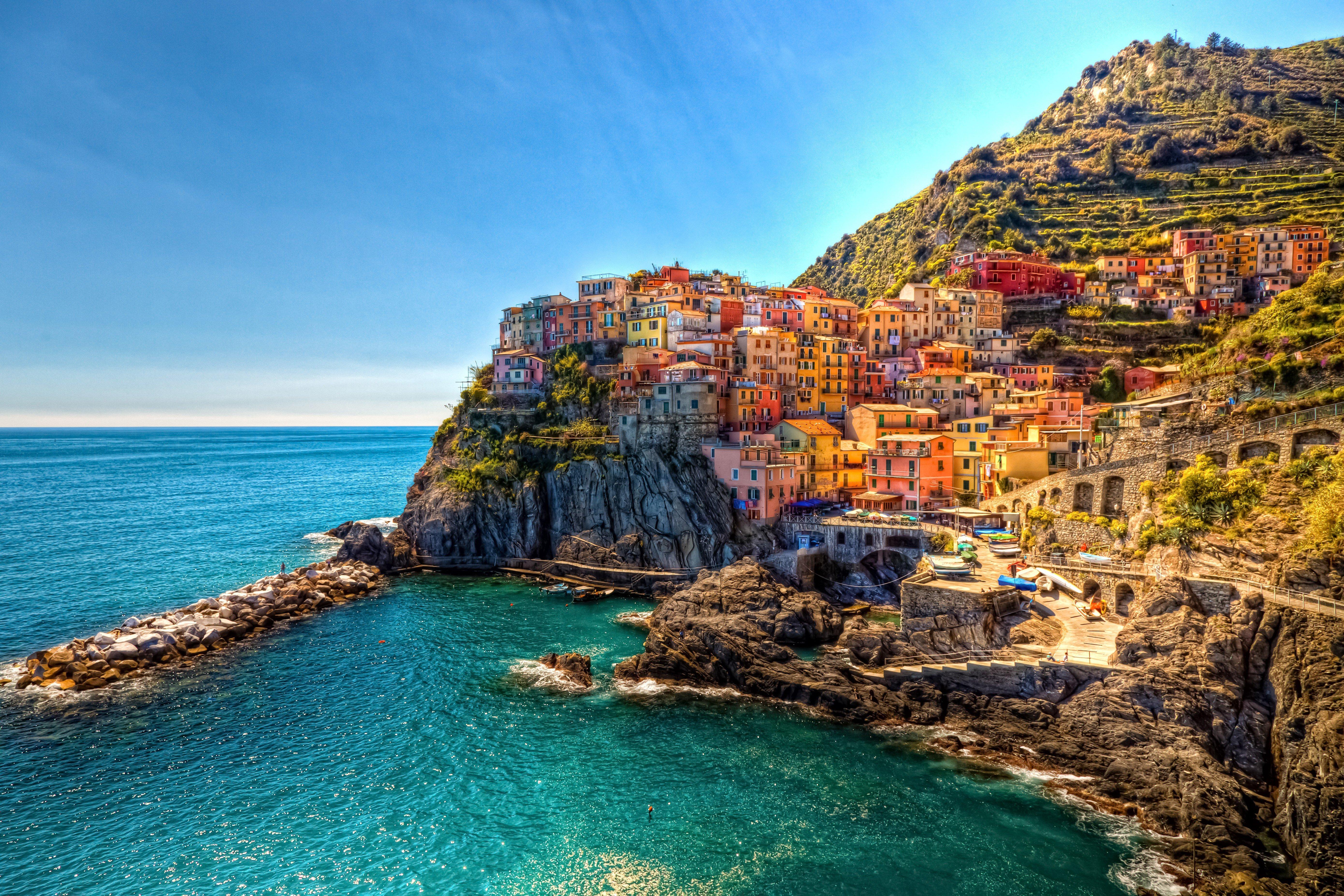 Cinque Terre Ligurian Sea Italy Wallpapers