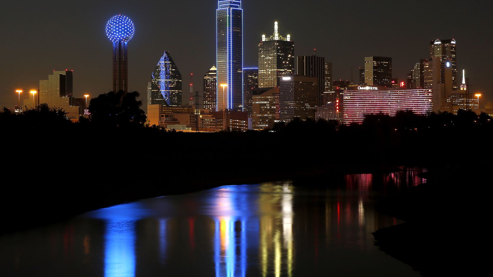 Dallas Texas Lights Skyscrapers Wallpapers