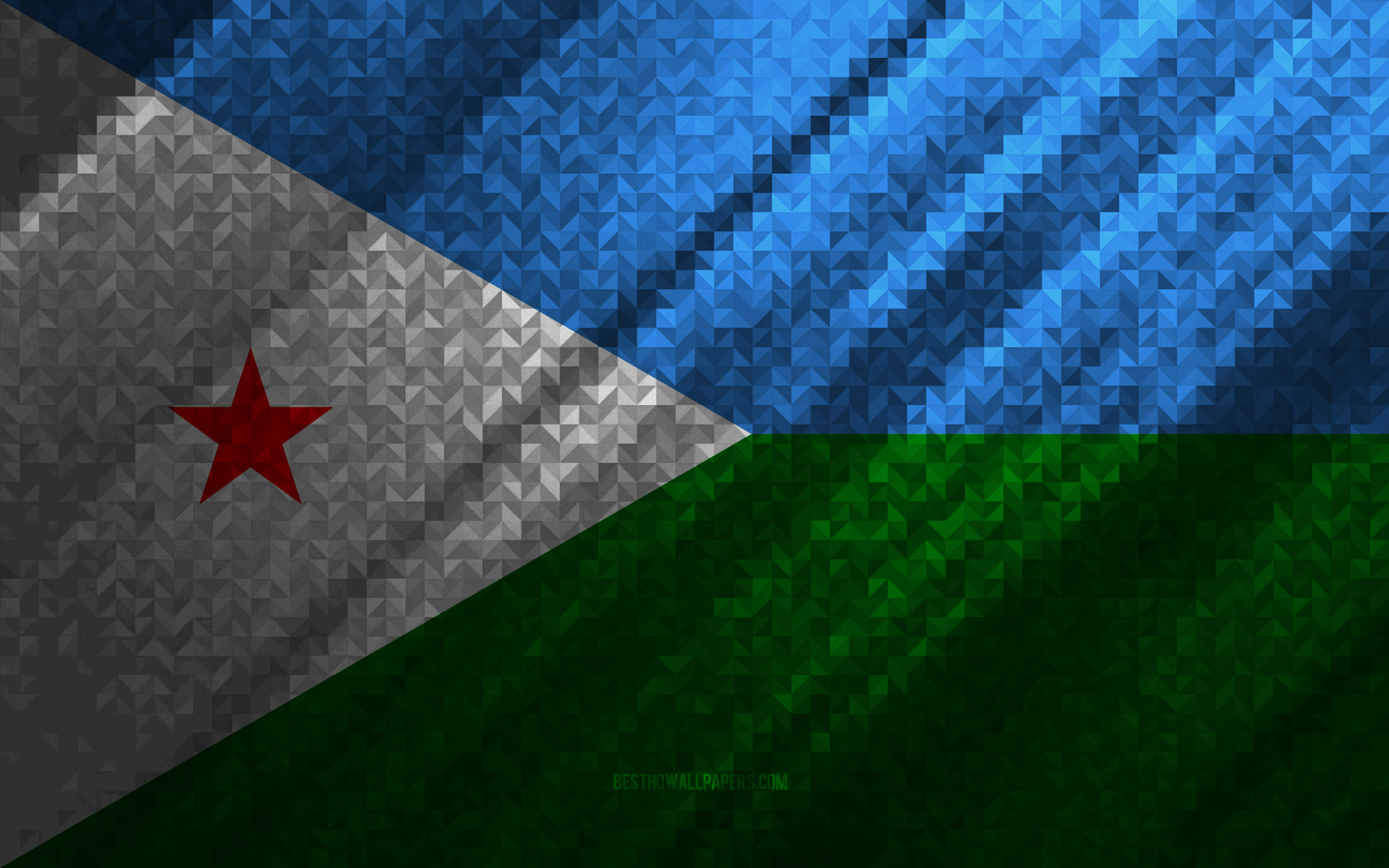 Djibouti Flag Wallpapers