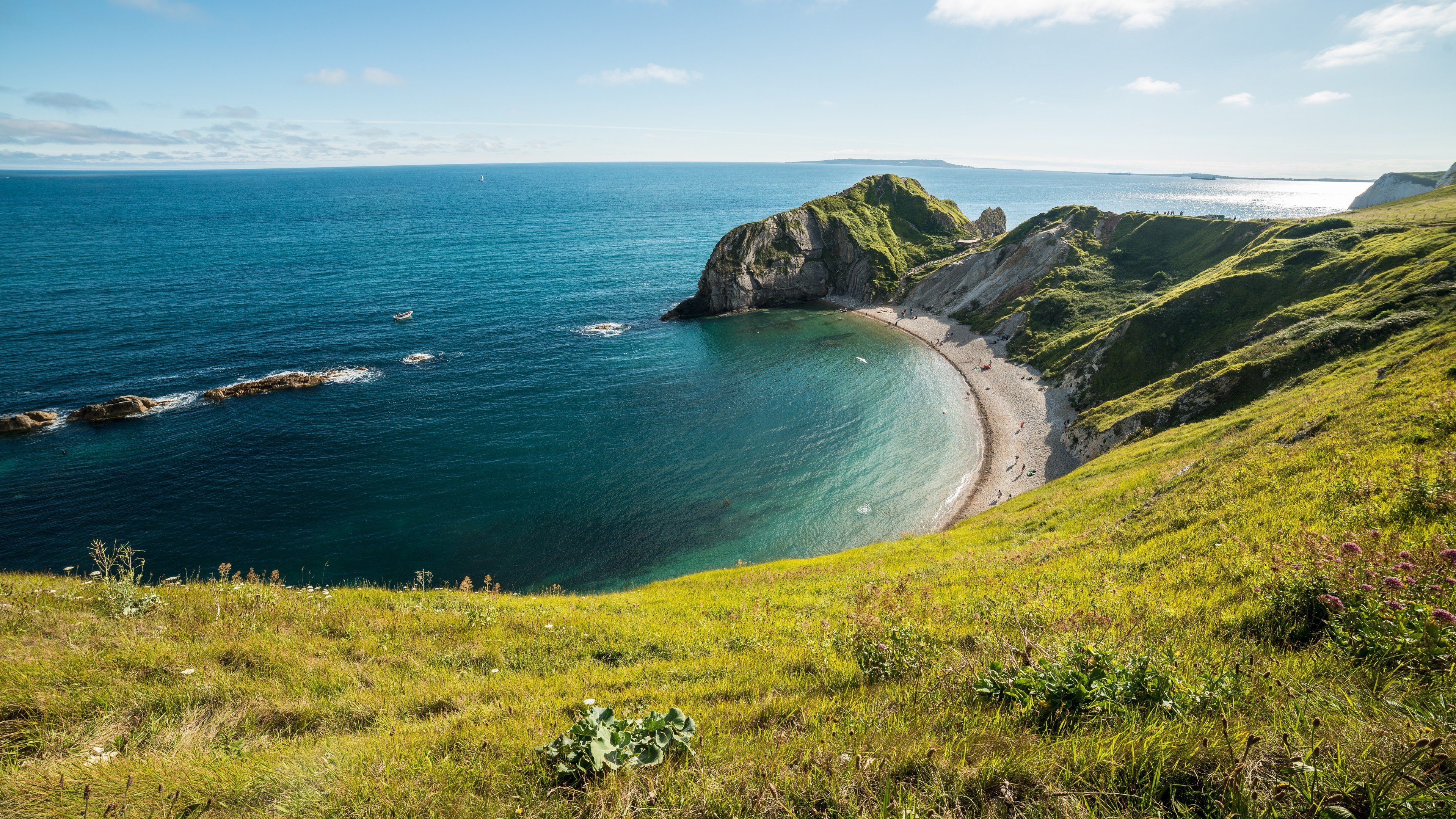 Dorset Bay Lulworth-Cov In England Wallpapers