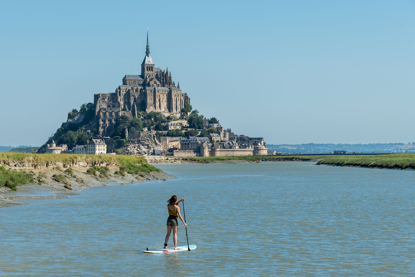 France Landscape Mont Saint-Michel Snow Wallpapers