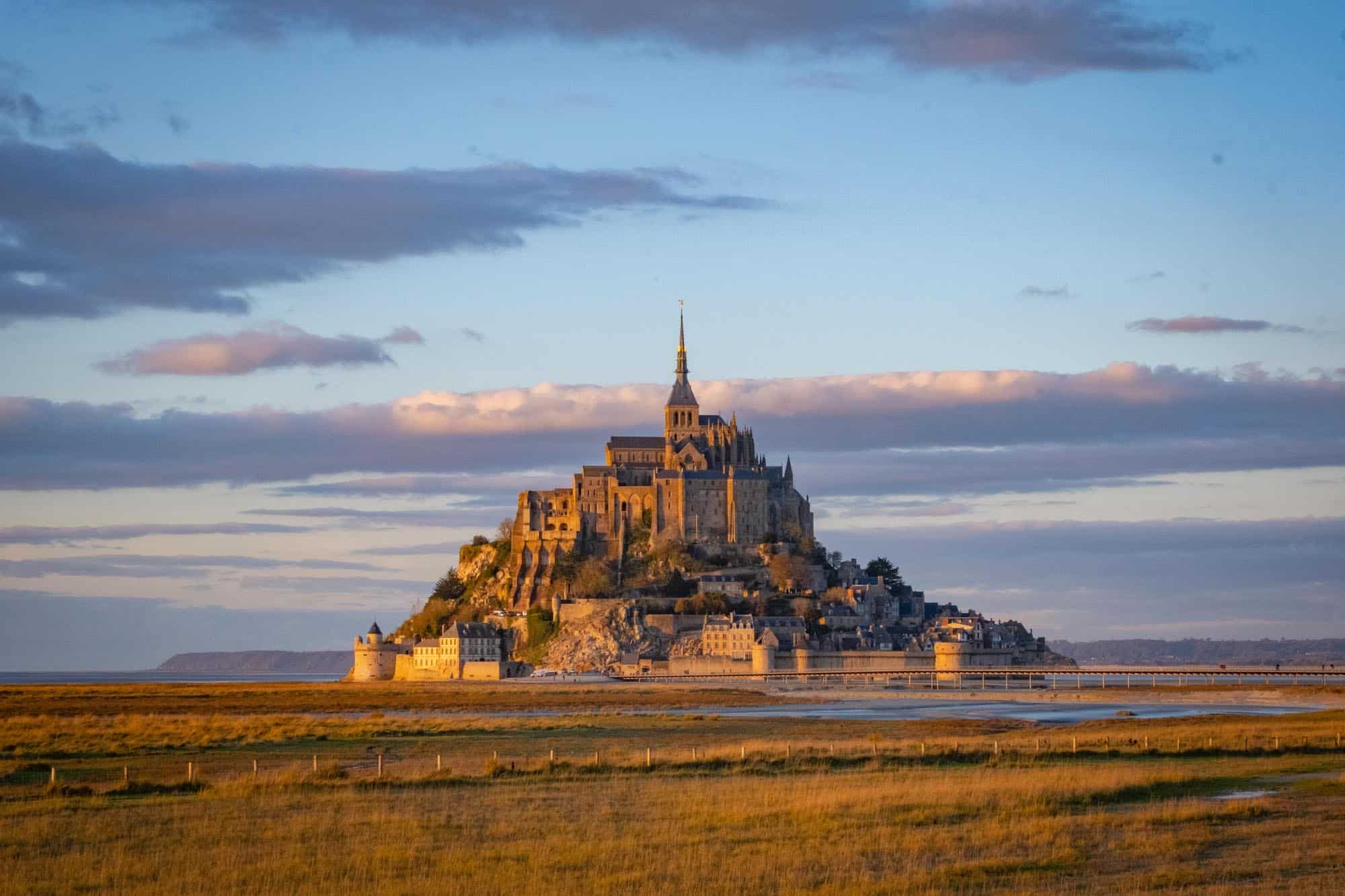 France Landscape Mont Saint-Michel Snow Wallpapers