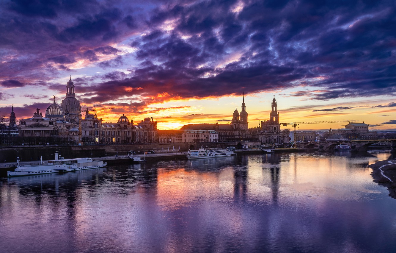 Germany Cityscape At Sunset Wallpapers