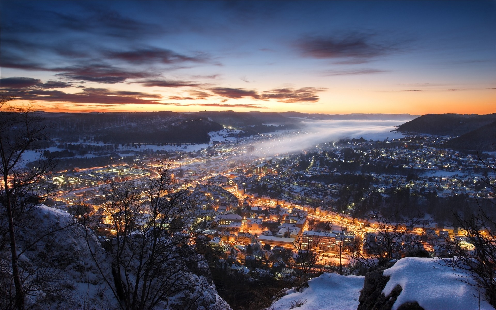 Germany Cityscape At Sunset Wallpapers