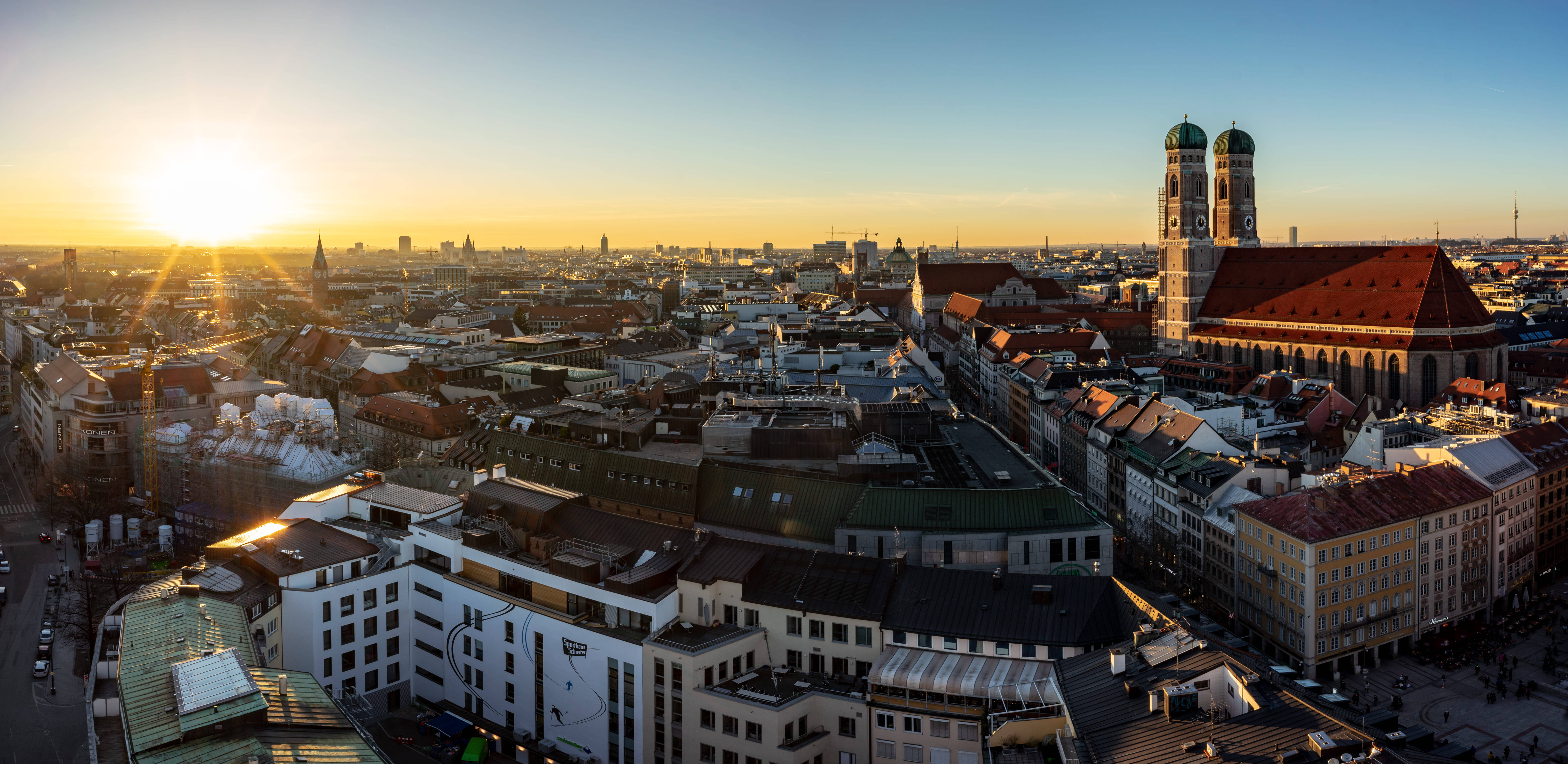 Germany Cityscape At Sunset Wallpapers