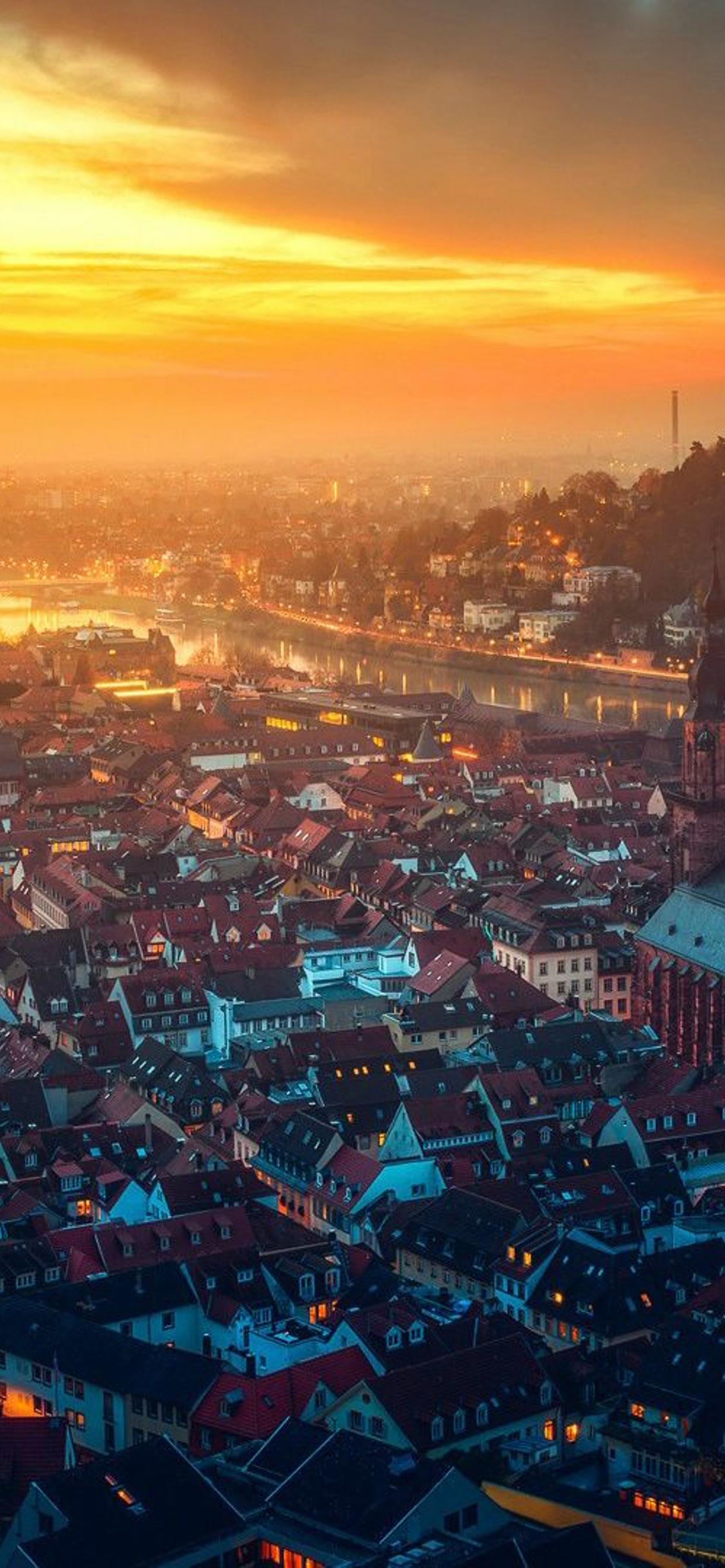 Germany Cityscape At Sunset Wallpapers