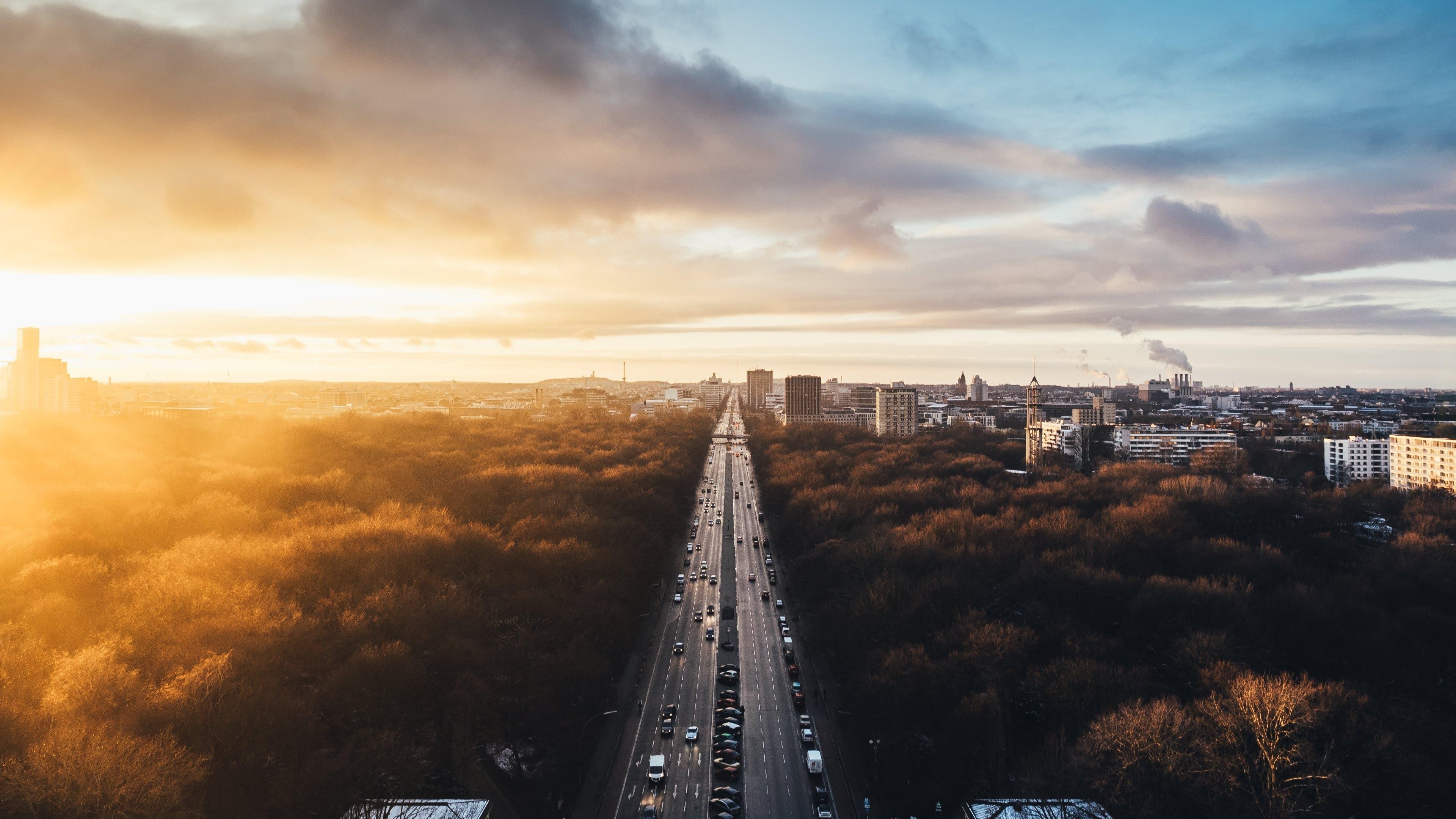 Germany Cityscape At Sunset Wallpapers