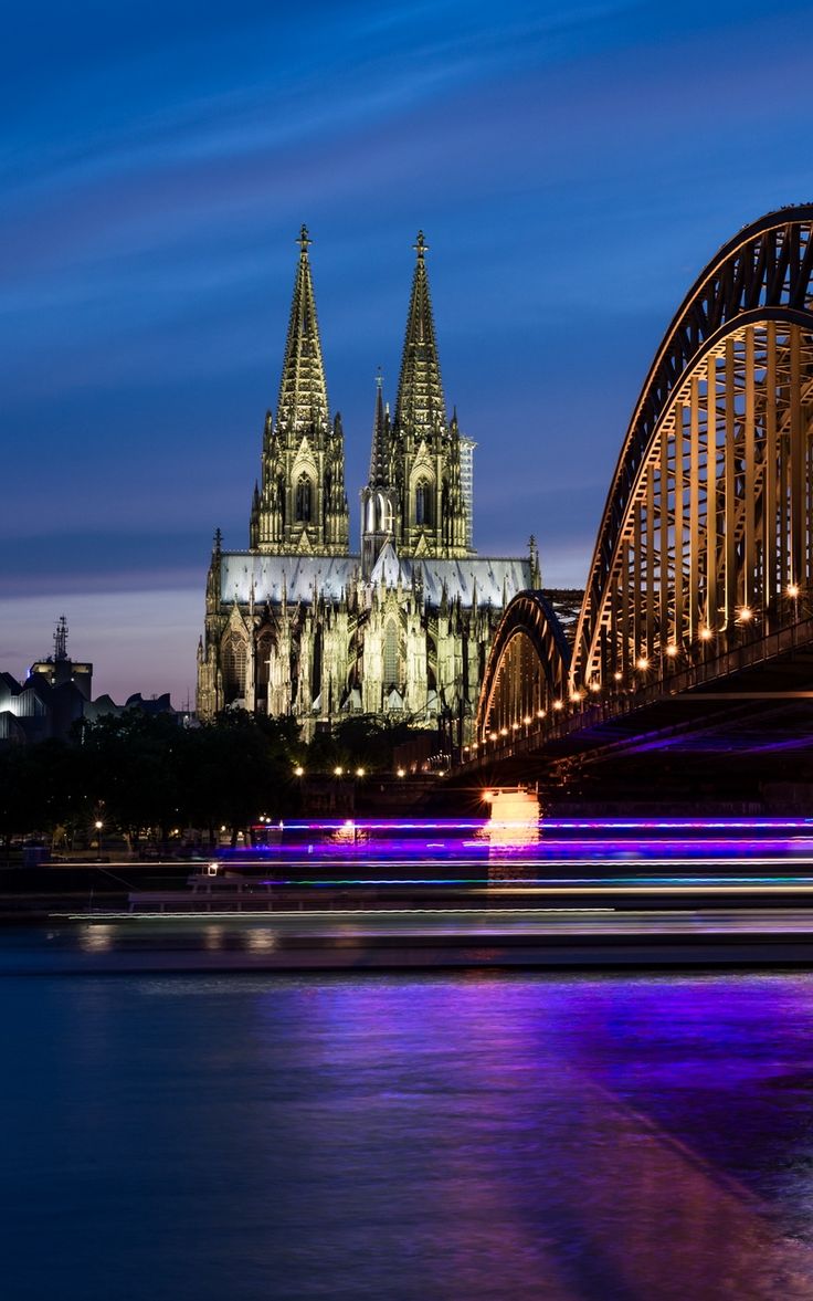 Germany Cologne Bridge Building City Wallpapers