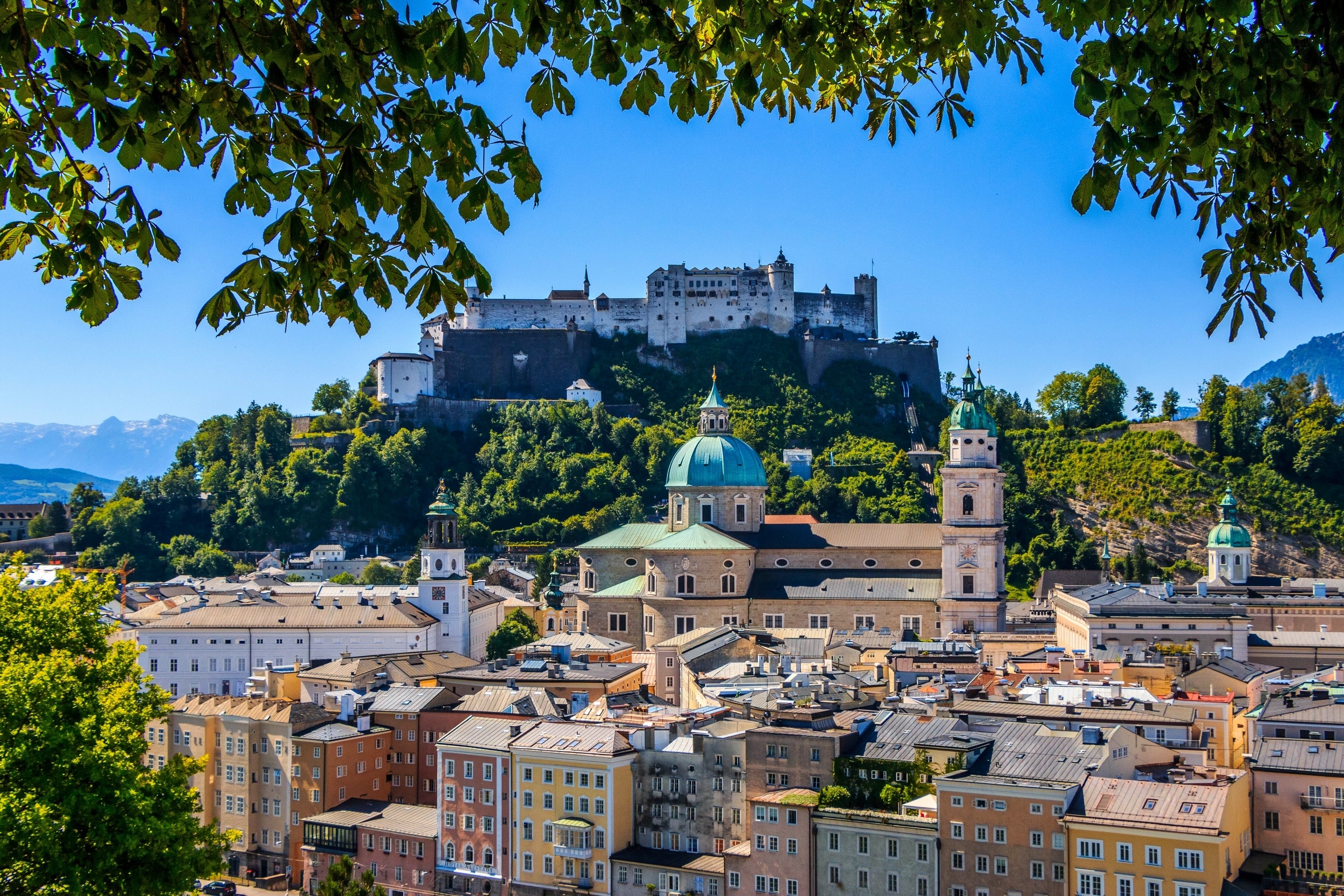 Hohensalzburg Church  At Night Wallpapers