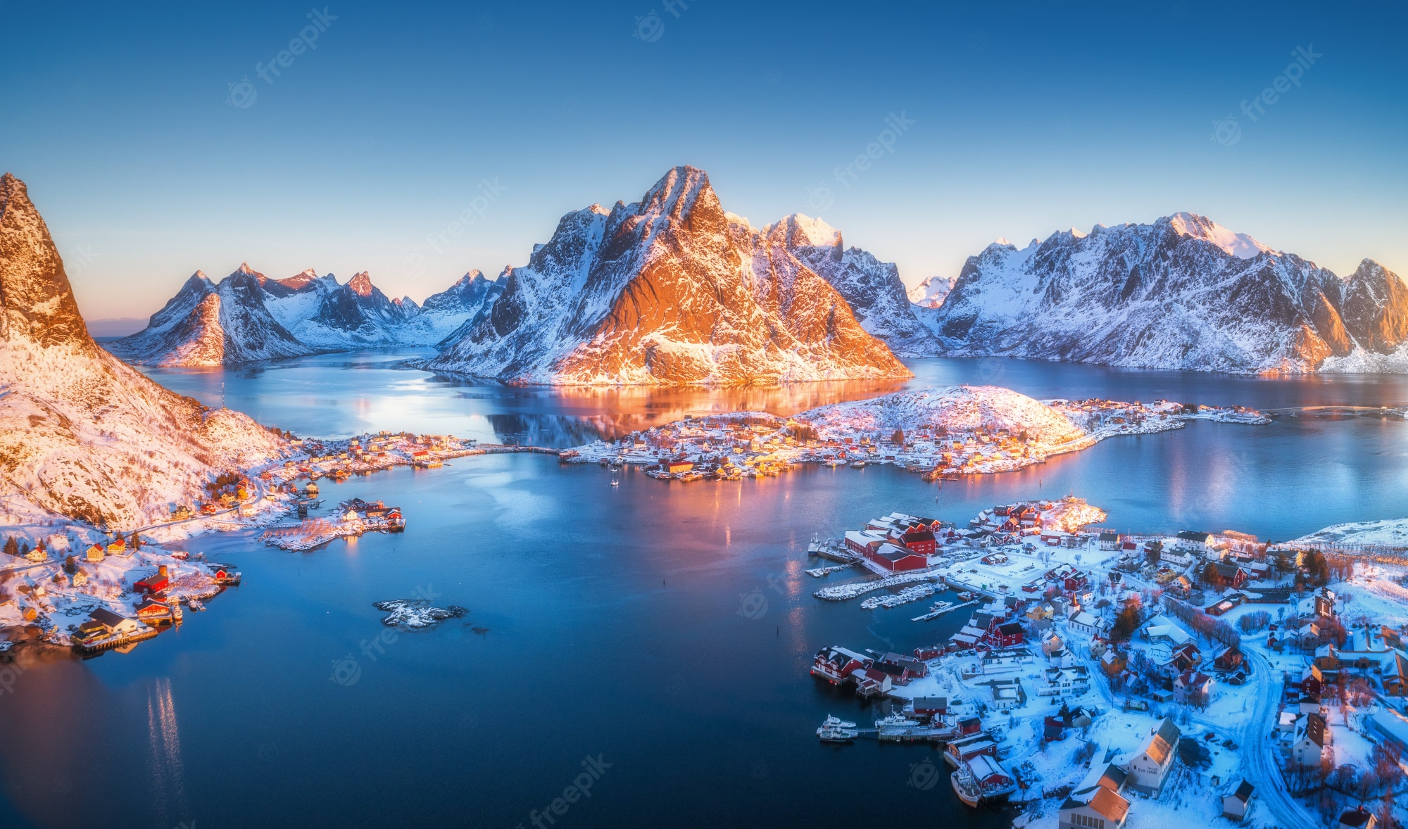 Lofoten Sunrise Near Sea Mountains Norway Island Wallpapers