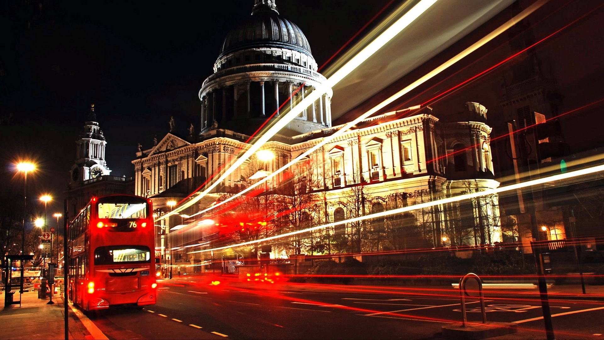 London Uk Night Light Blurred Photography Wallpapers