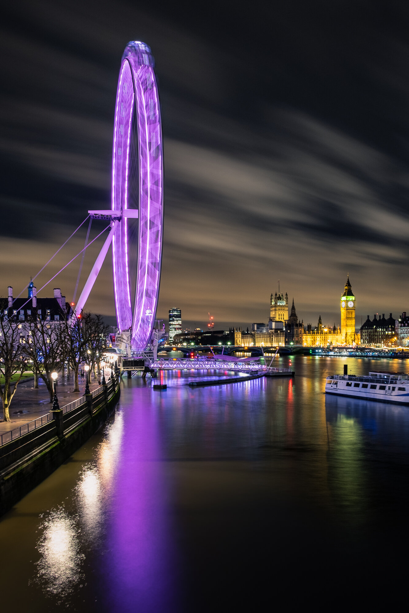 London Uk Night Light Blurred Photography Wallpapers