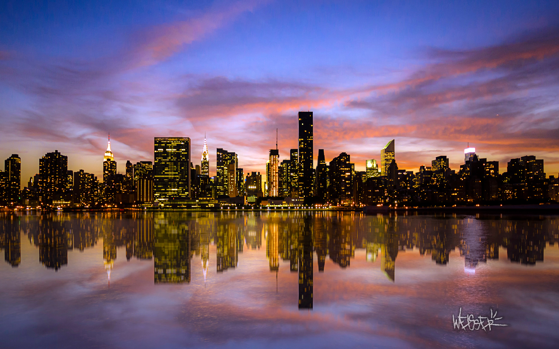 Lower Manhattan Sunset Wallpapers