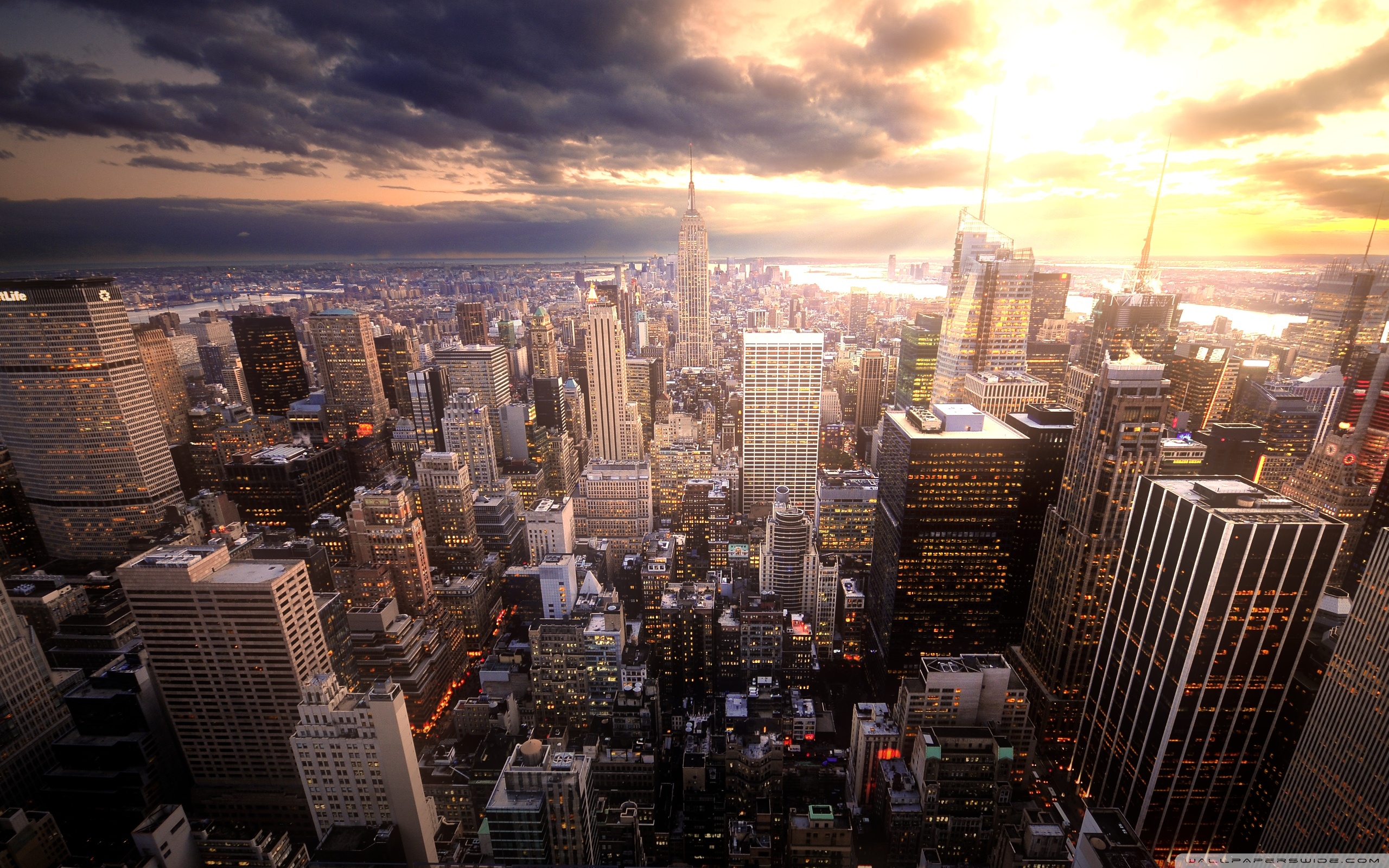 Lower Manhattan Sunset Wallpapers