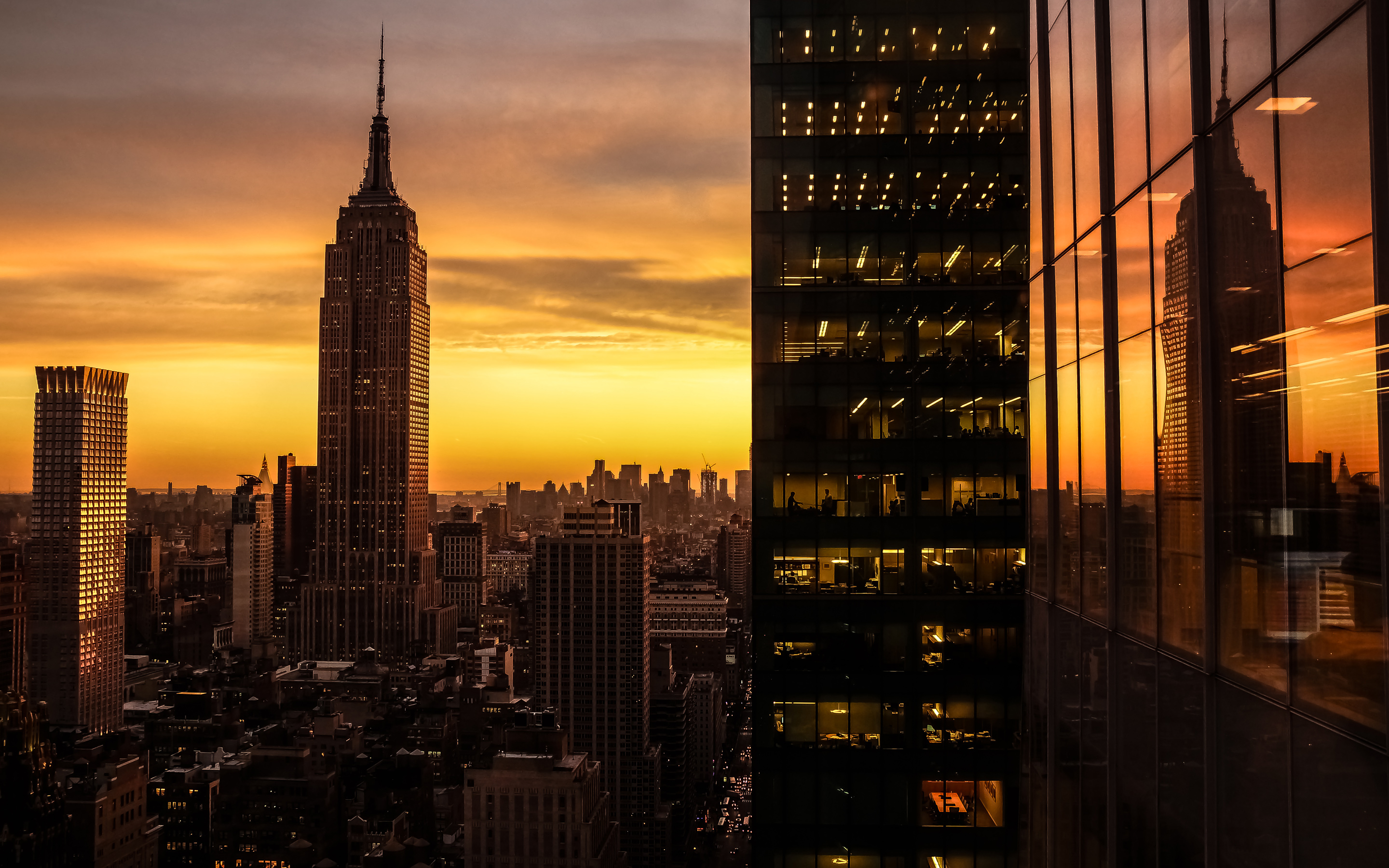 Lower Manhattan Sunset Wallpapers