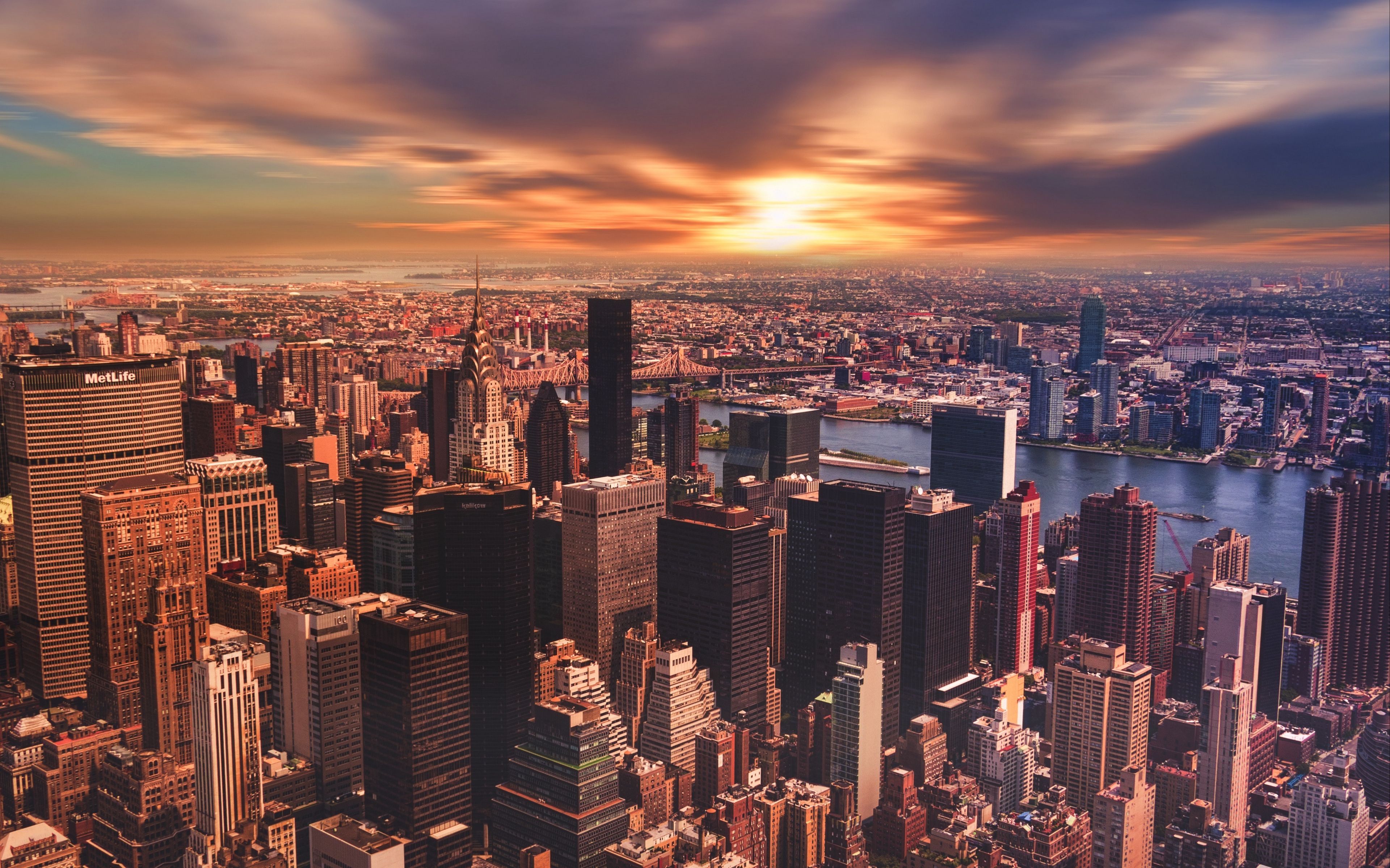 Lower Manhattan Sunset Wallpapers