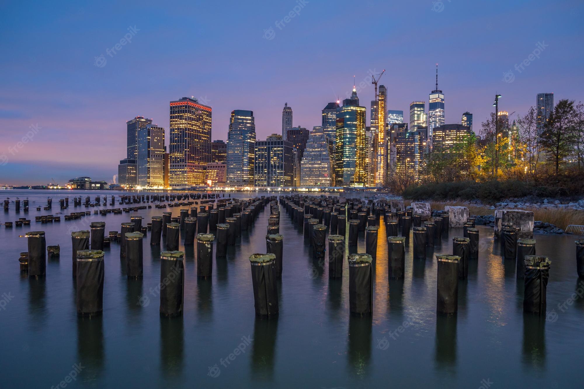 Manhattan Skyscraper Old Pier Wallpapers